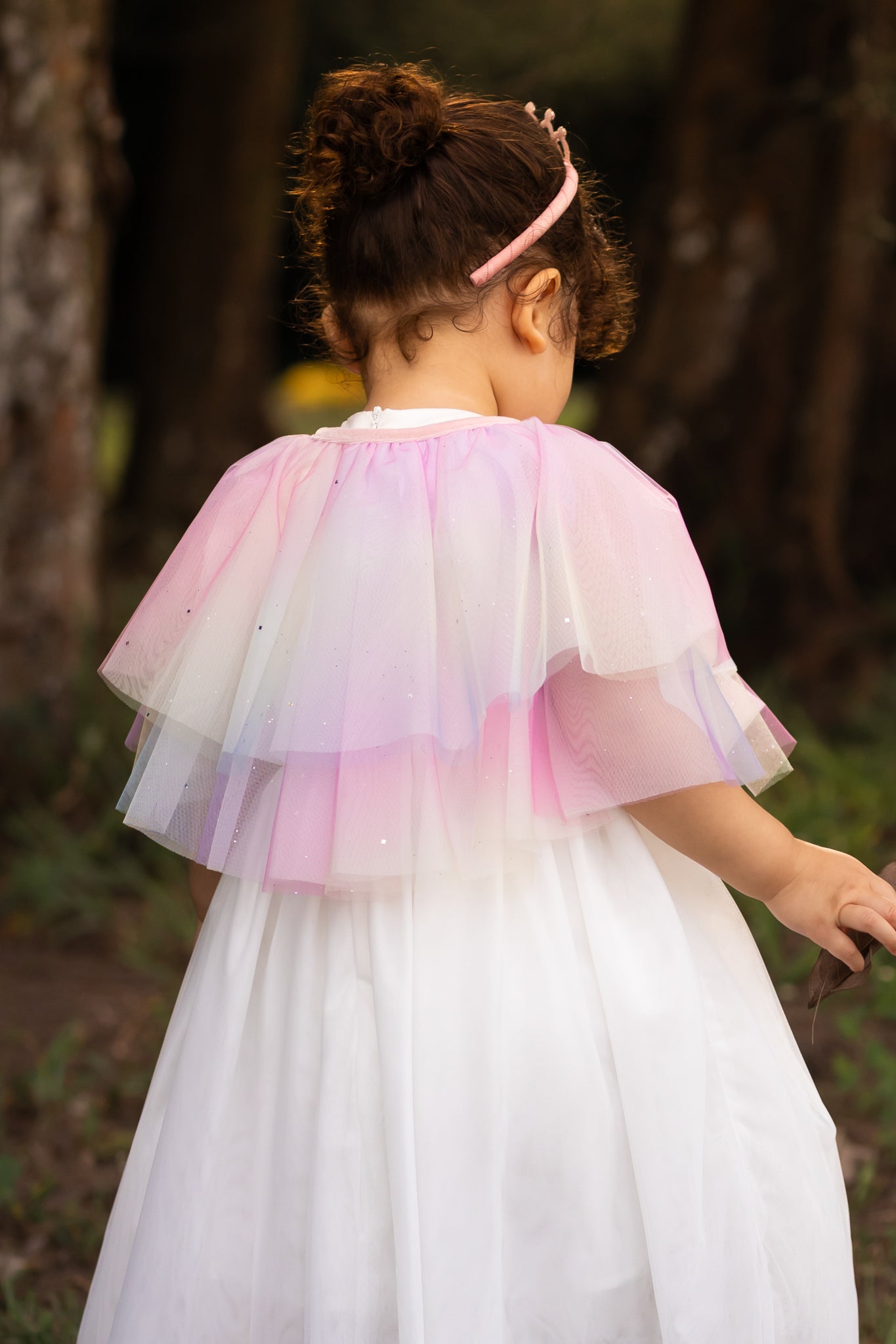 Petite Tulle Cape Rainbow Sparkle The Elly Store