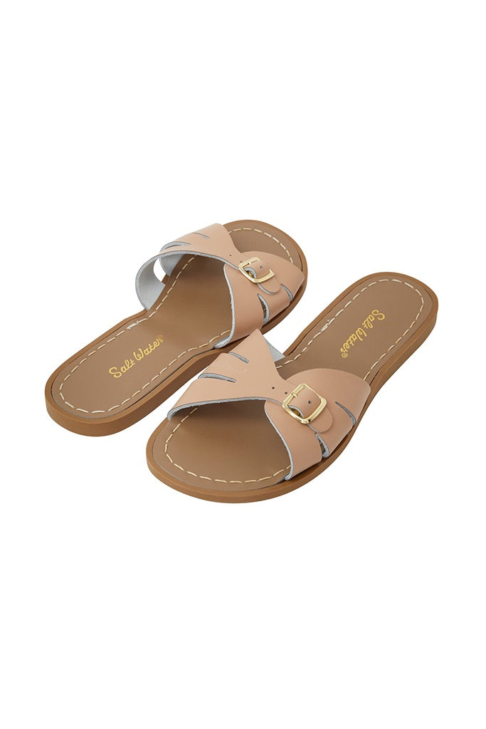 Classic Slide Adult Latte Salt Water Sandals The Elly Store