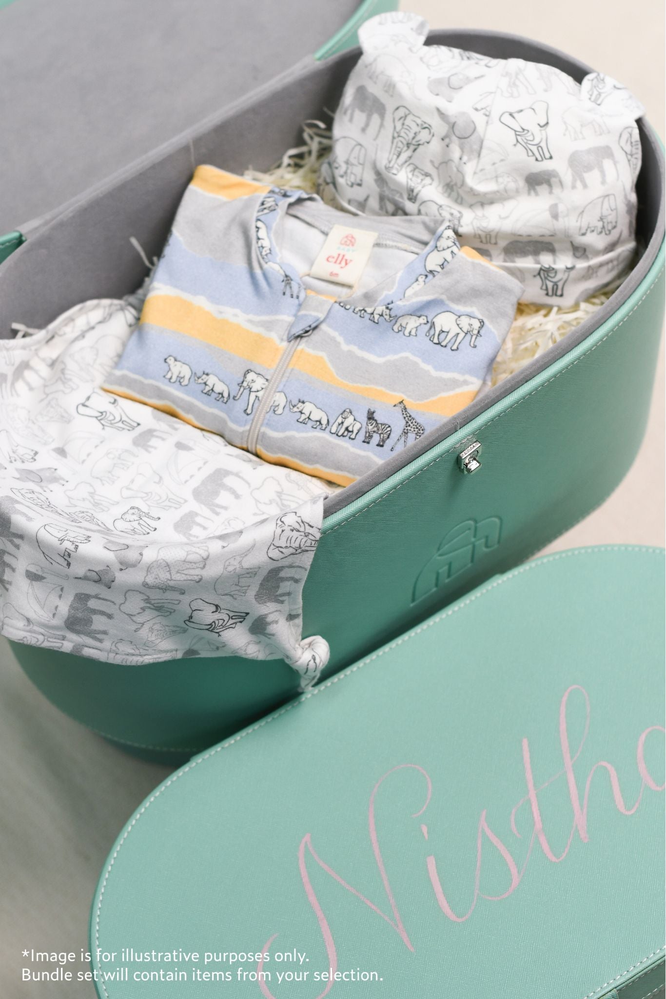 Animal March Personalised Turquoise Gift Set | The Elly Store