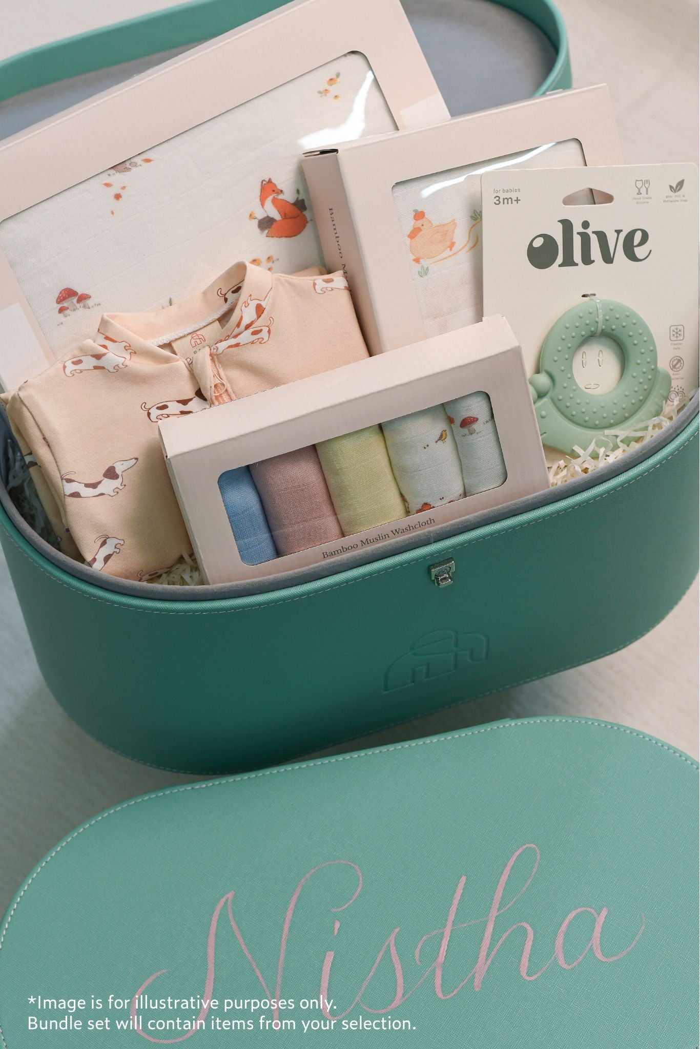 Sleepytime Personalised Turquoise Gift Set