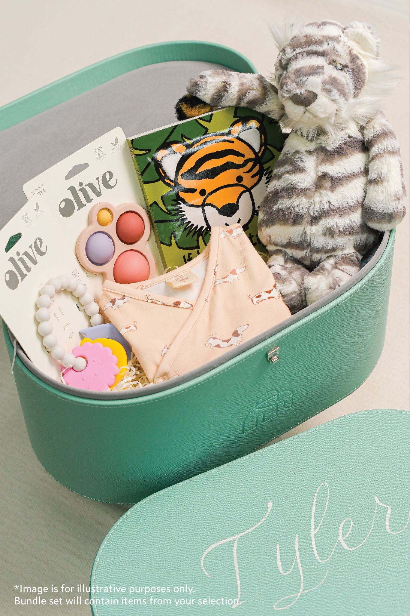 Roaring Fun Personalised Turquoise Gift Set