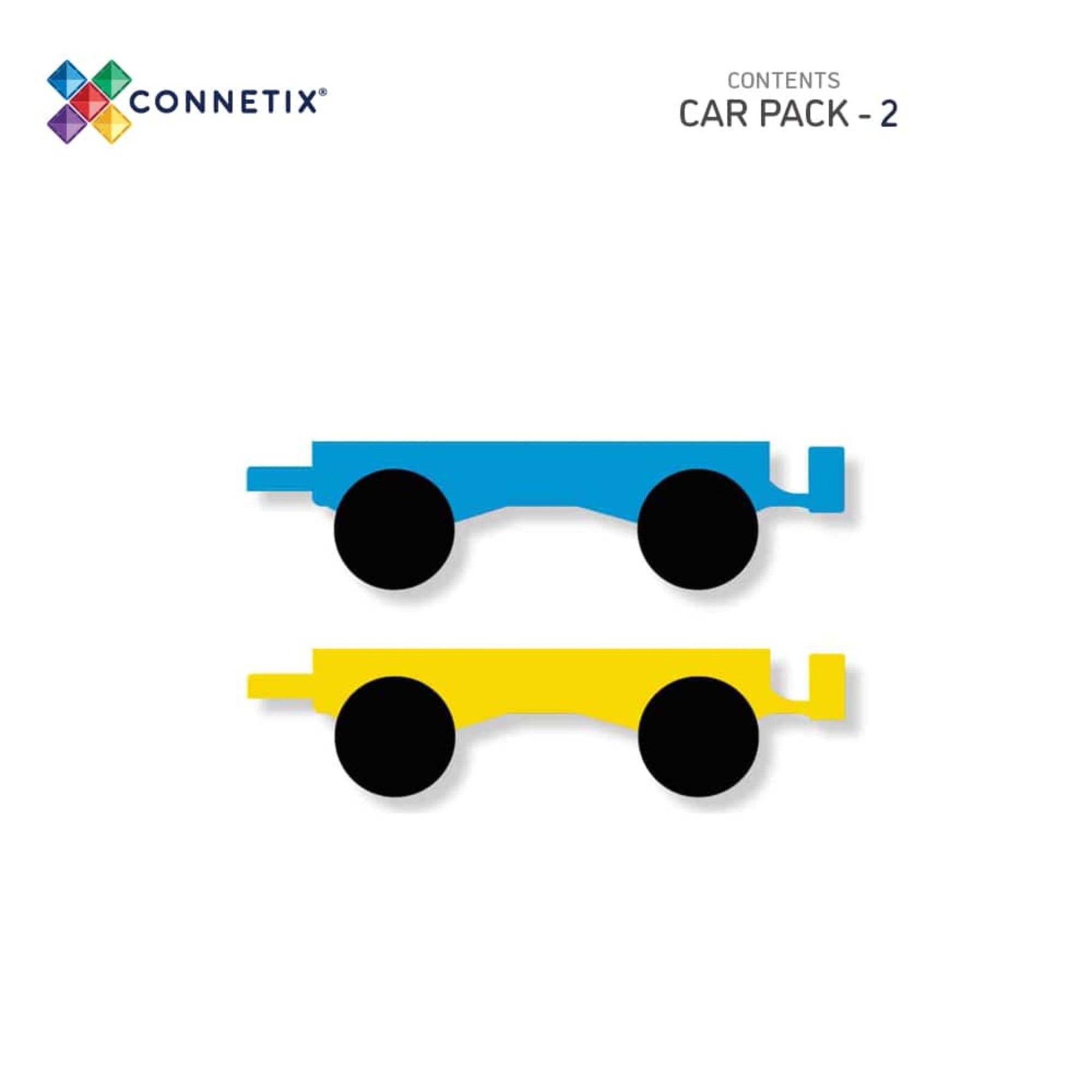 Connetix 2 Piece Car Carriage Pack
