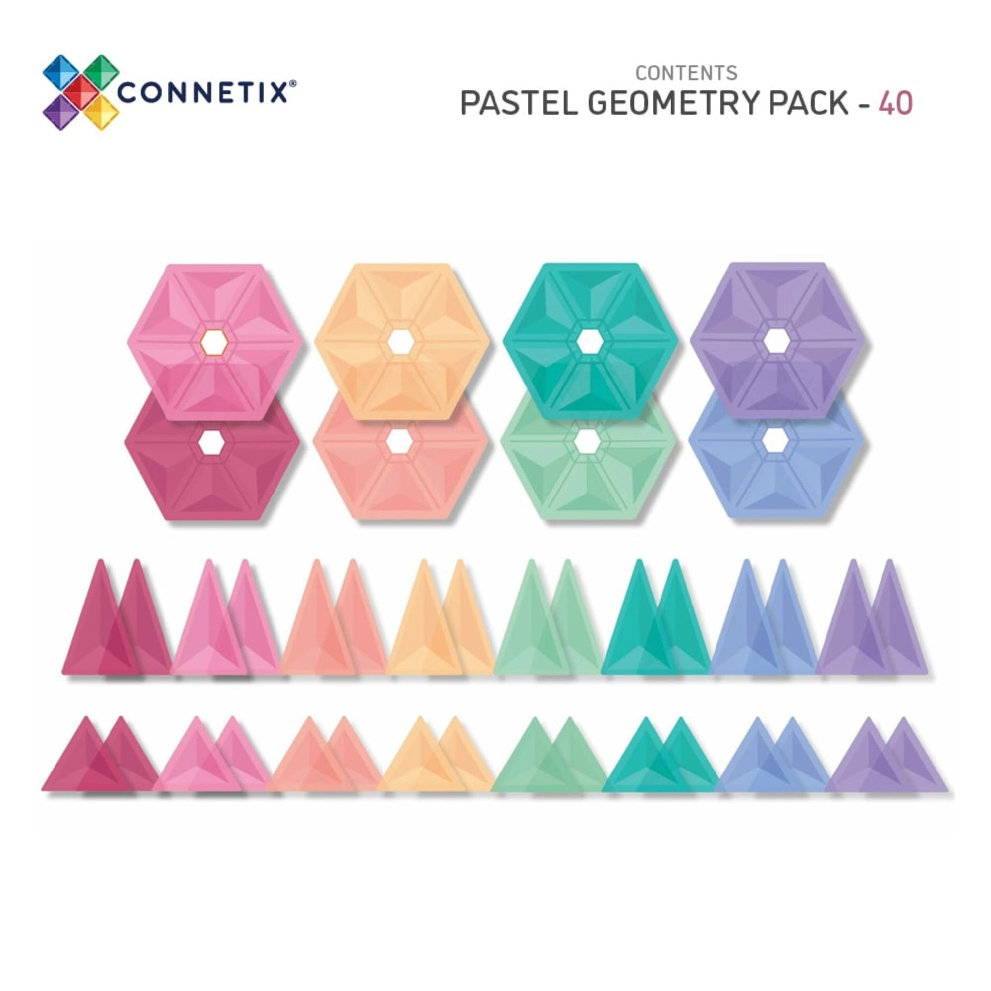 Connetix 40 piece Pastel Pack