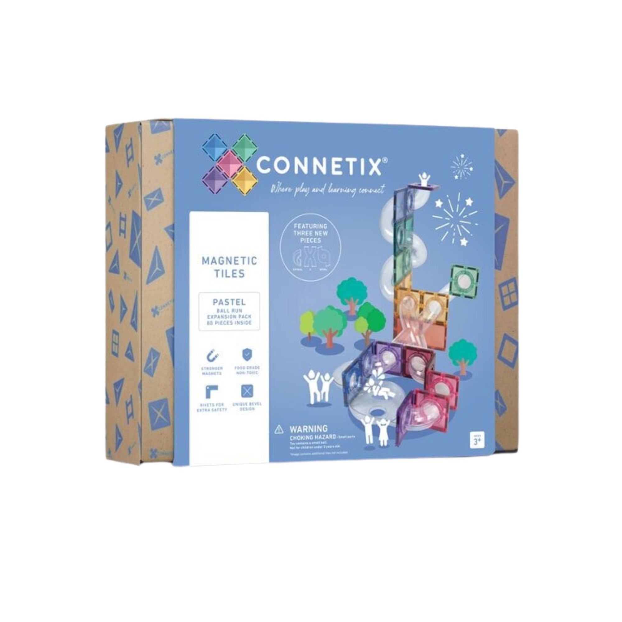 Connetix 80 piece Pastel Ballrun Expansion Pack