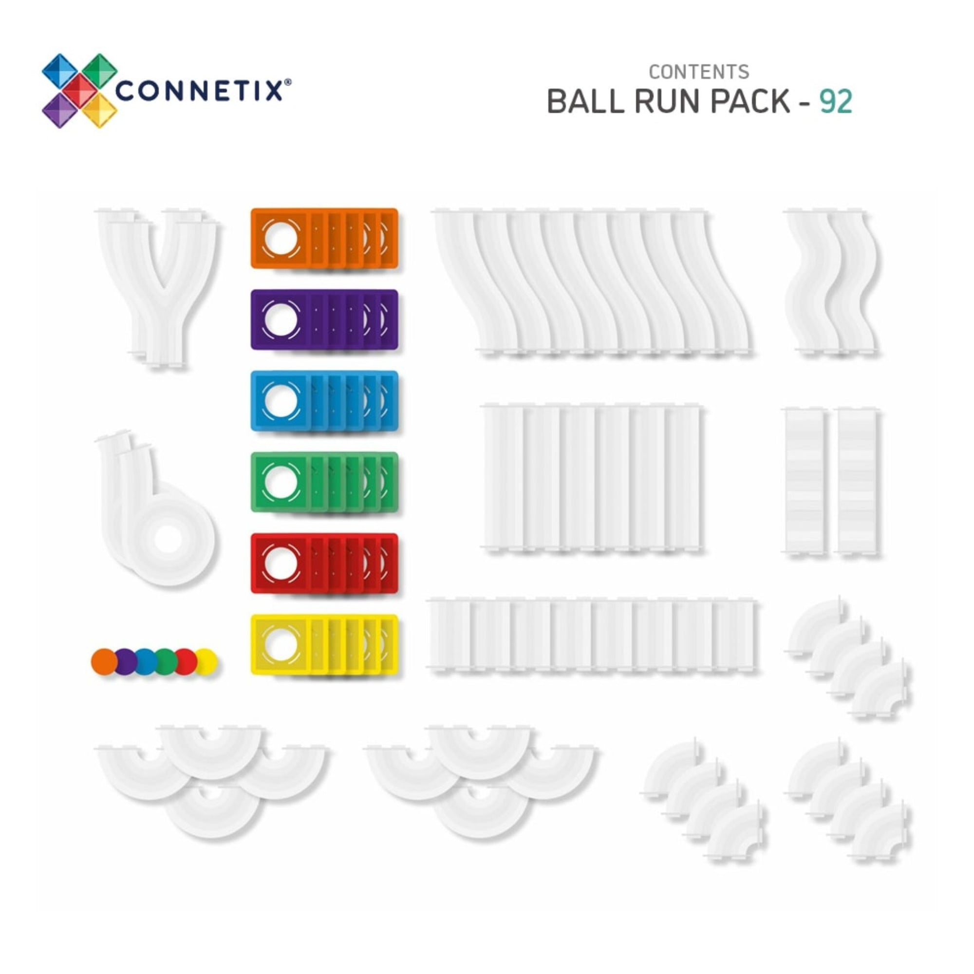 Connetix 92 piece Magnetic Ball Run