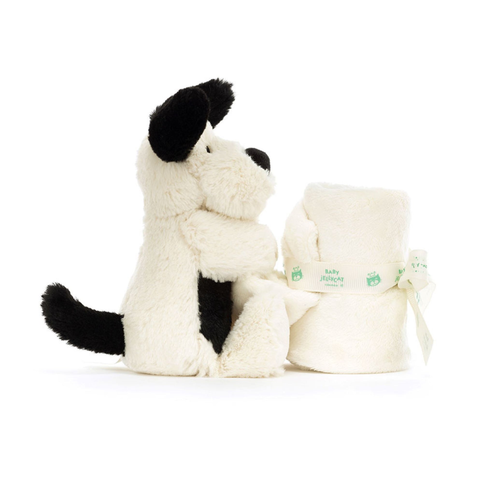 Jellycat Bashful Black &amp; Cream Puppy Soother