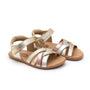 Tip Toey Joey Criss Cross - Champagne / Metallic Salmon / Rose Gold (Kids)