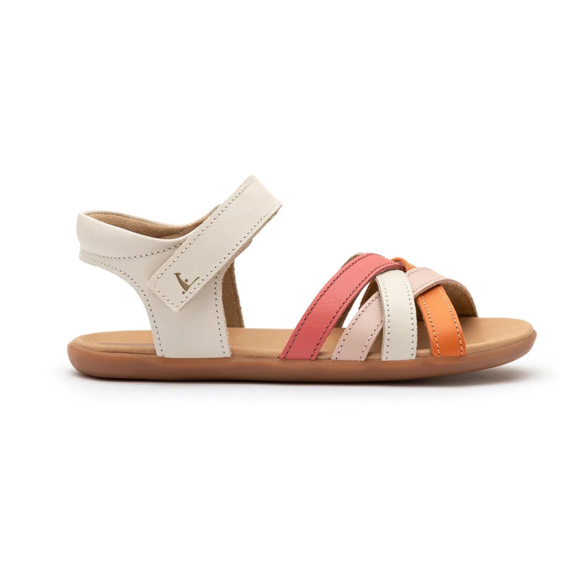 Tip Toey Joey Criss Cross - Tapioca / Tangerine / Coral Matte (Kids)