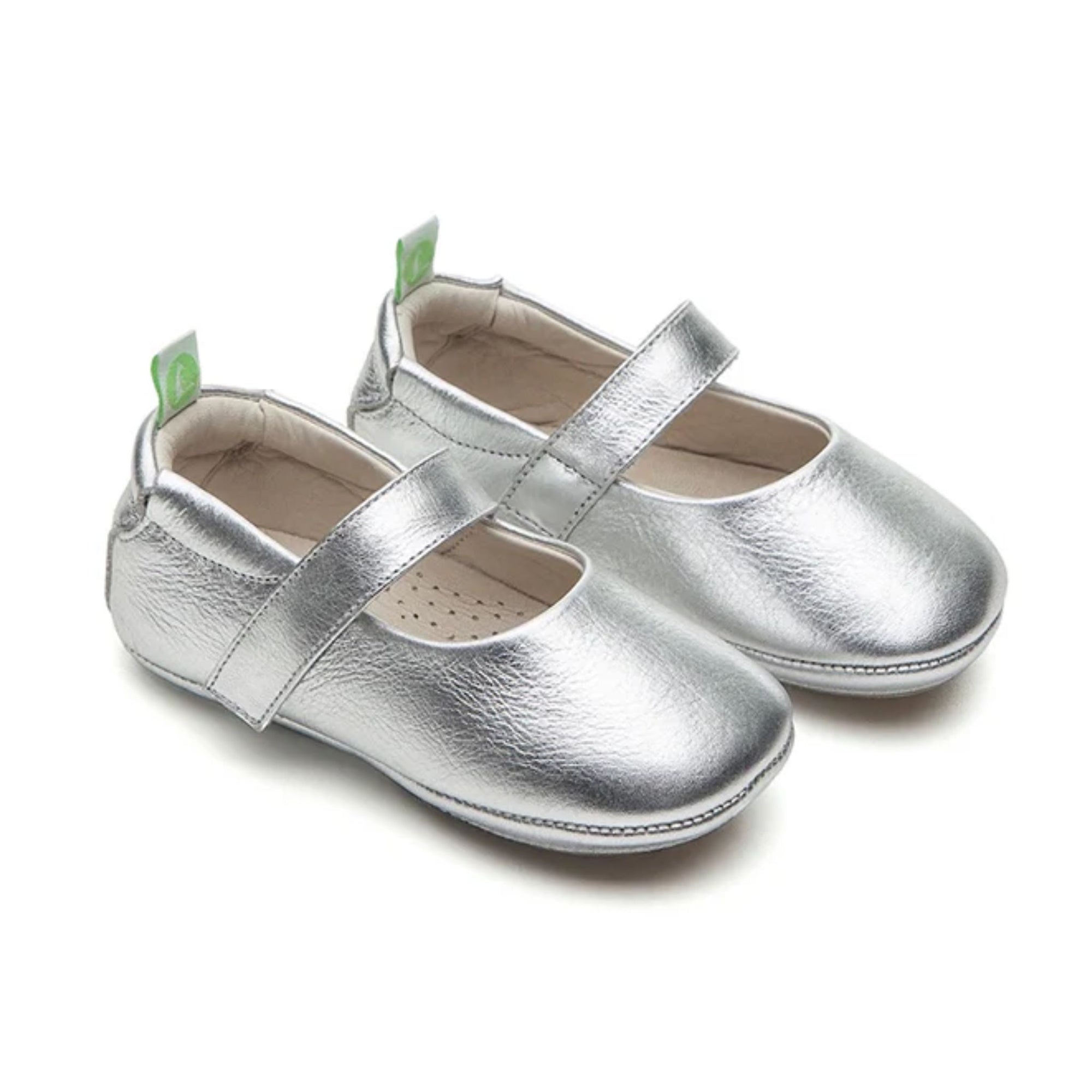 Tip Toey Joey Dolly Mary Janes - Silver