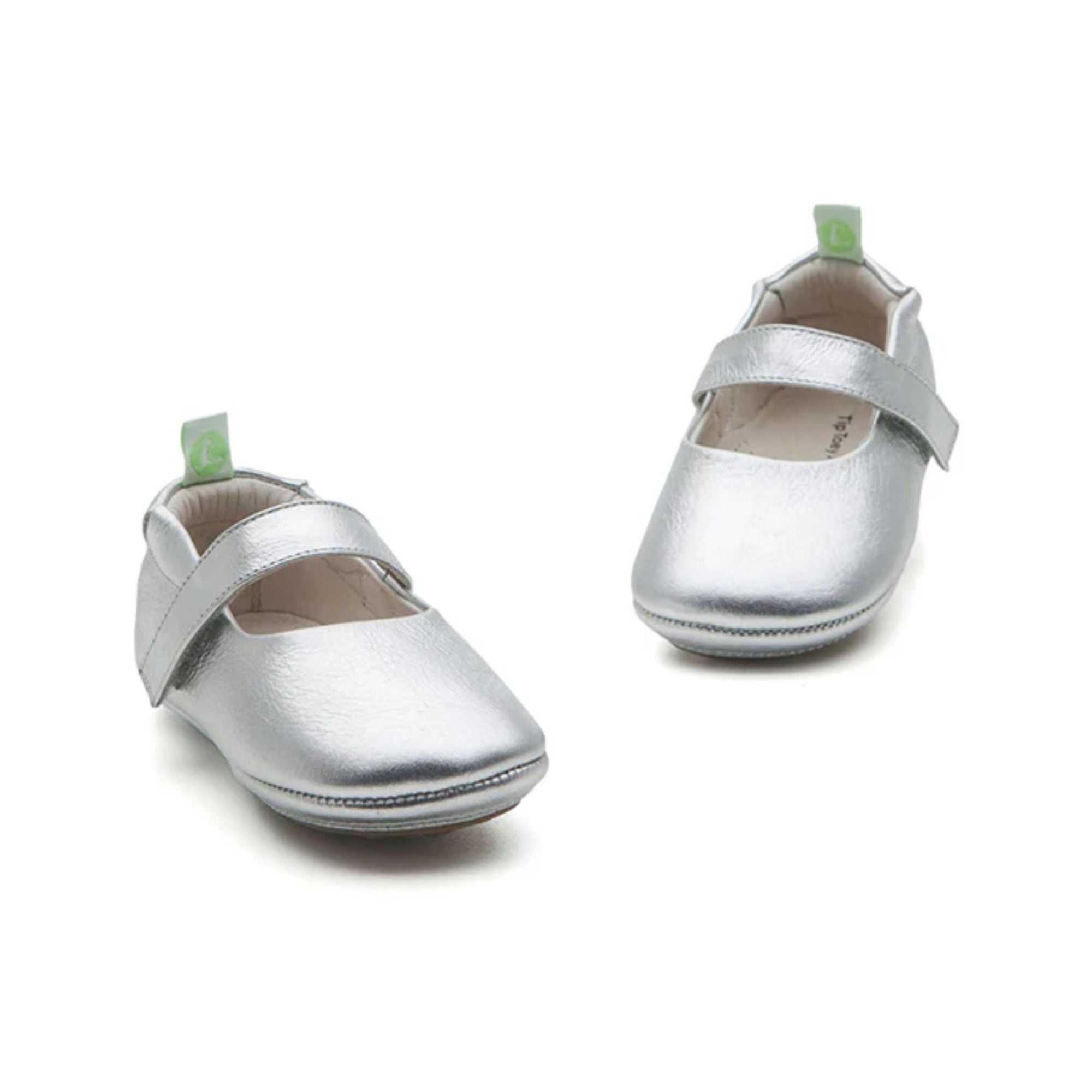 Tip Toey Joey Dolly Mary Janes - Silver