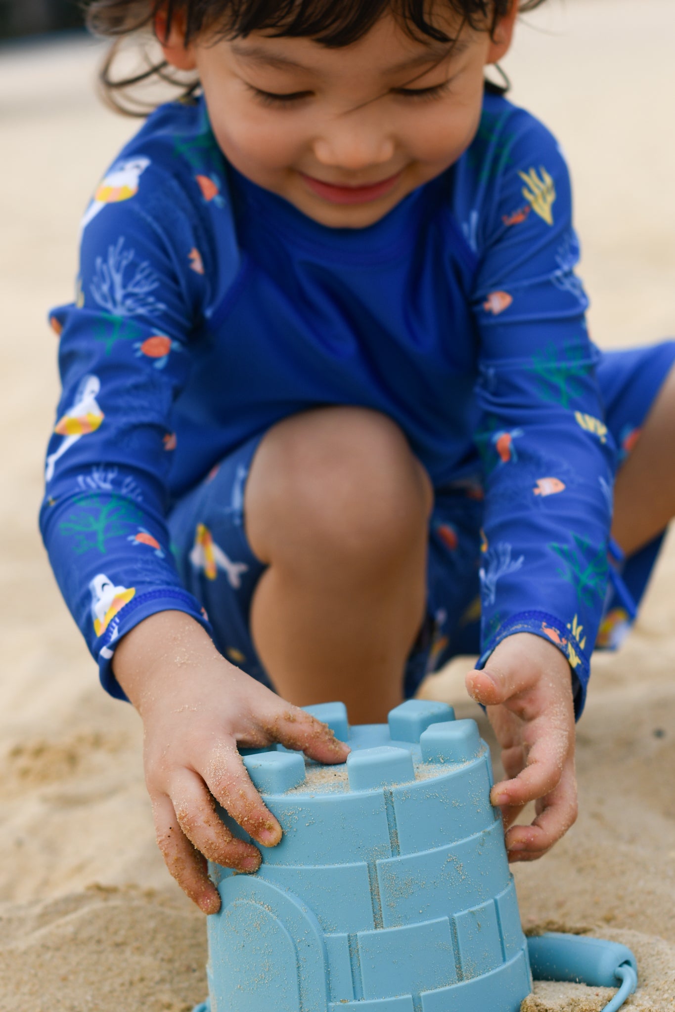 Olive | Silicone Sandcastle Beach Bucket - Turquoise | The Elly Store