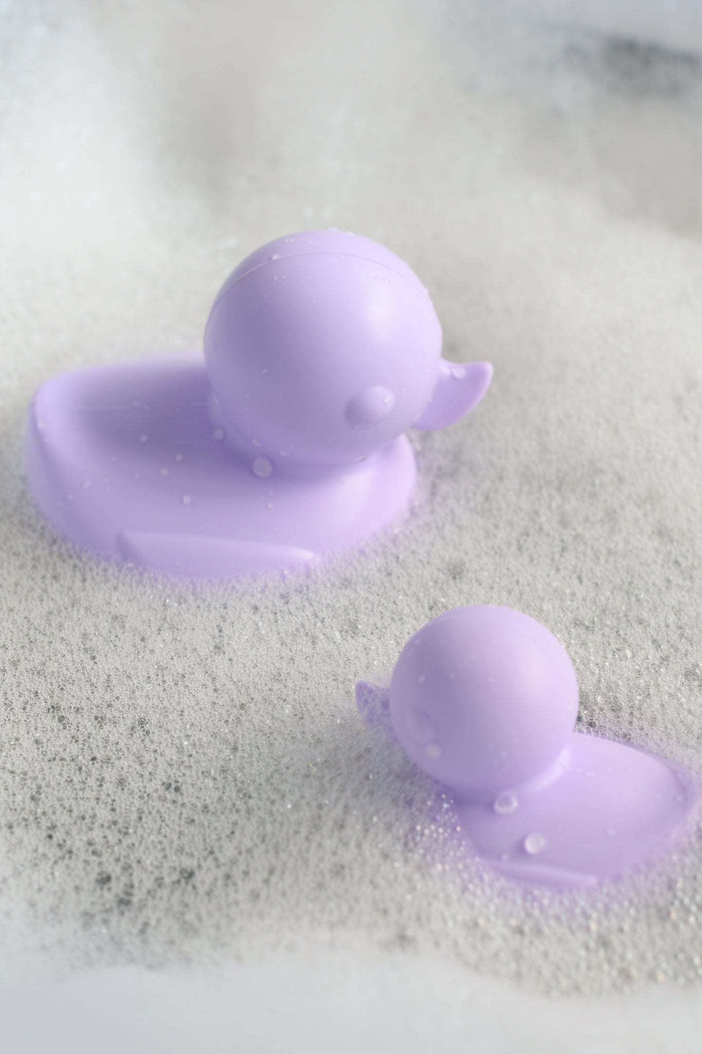 Olive | Silicone Ducky Bath Toy - Lilac Set of 2 | The Elly Store