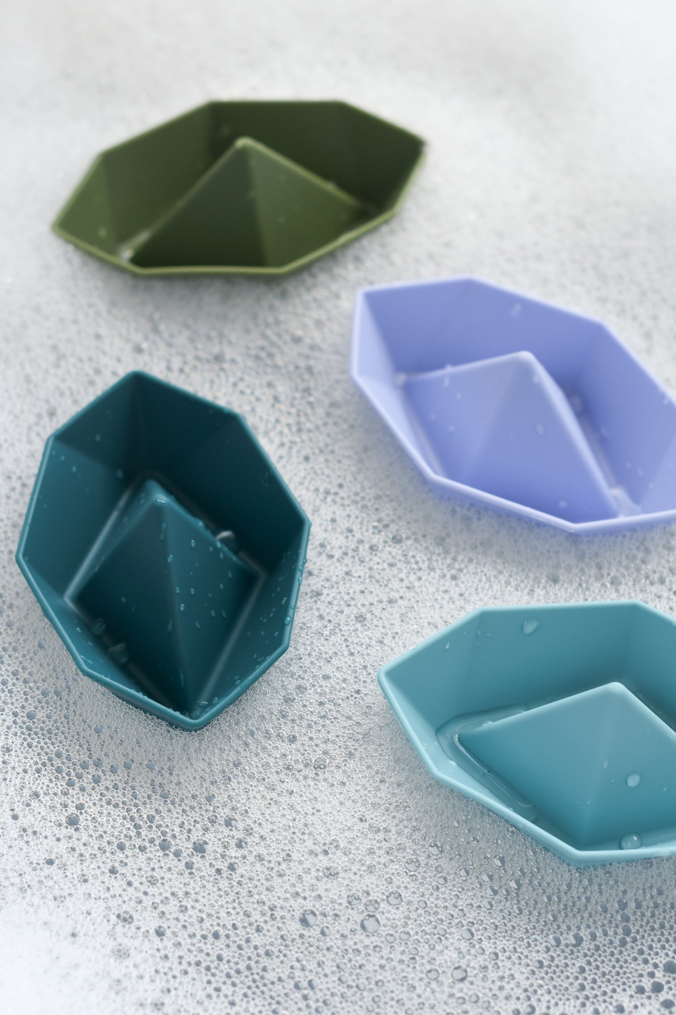 Olive | Stackable Boat - Blue Set of 4 | The Elly Store