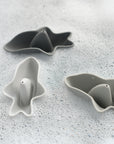 Olive | Stackable Sharks - Grey Set of 3 | The Elly Store