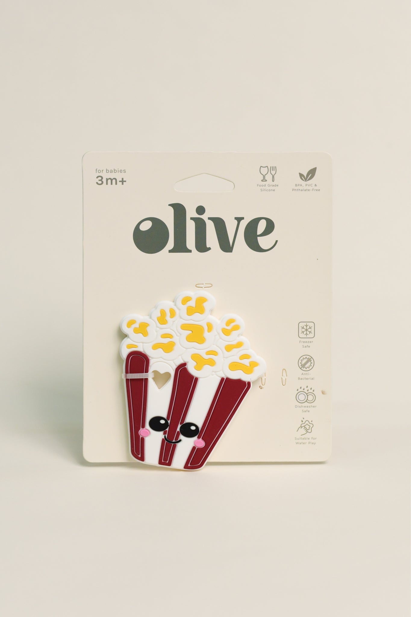 Olive Popcorn Teething Toy | The Elly Store 