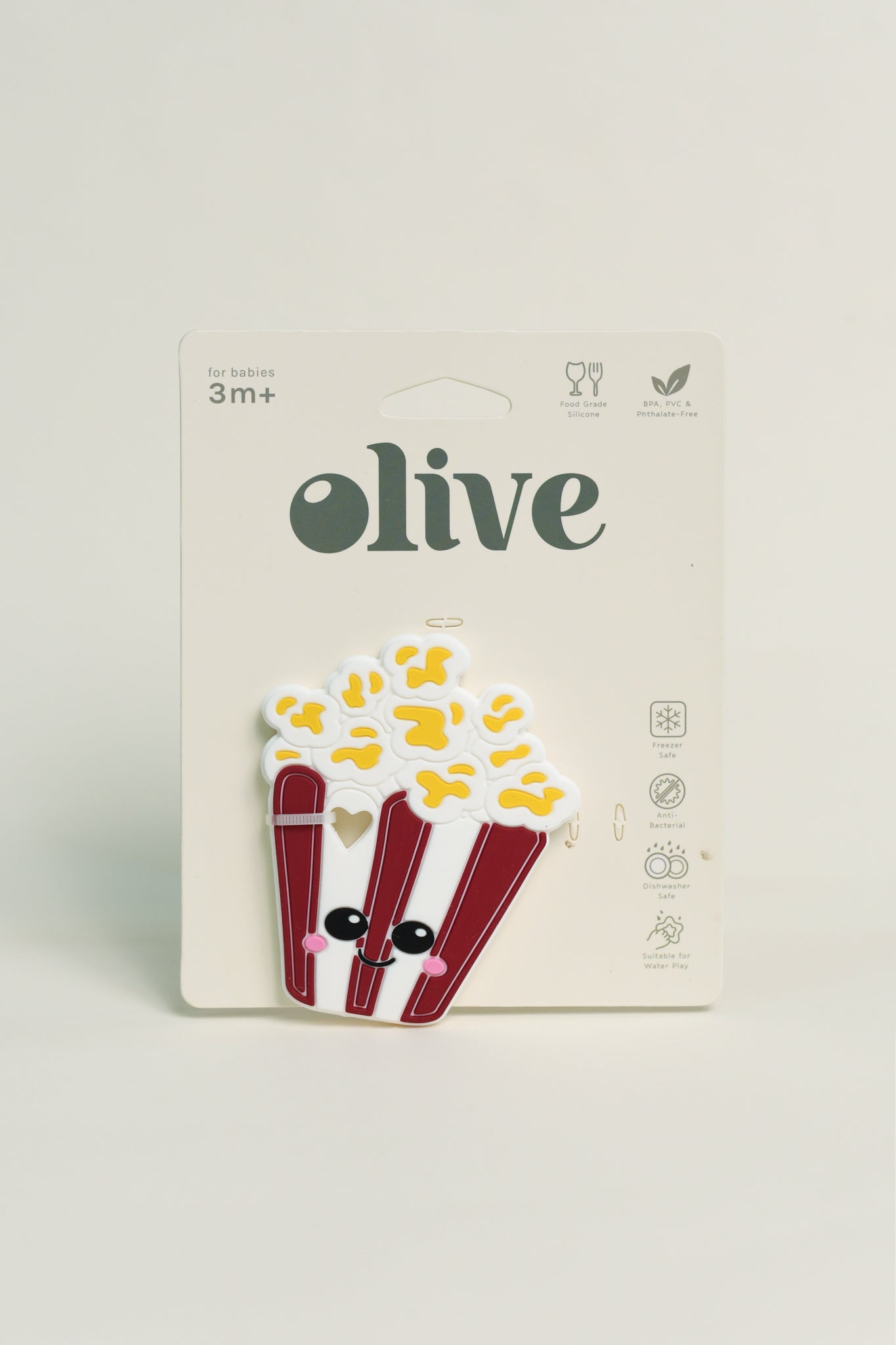 Olive Silicone Toys | Popcorn Teething Toy