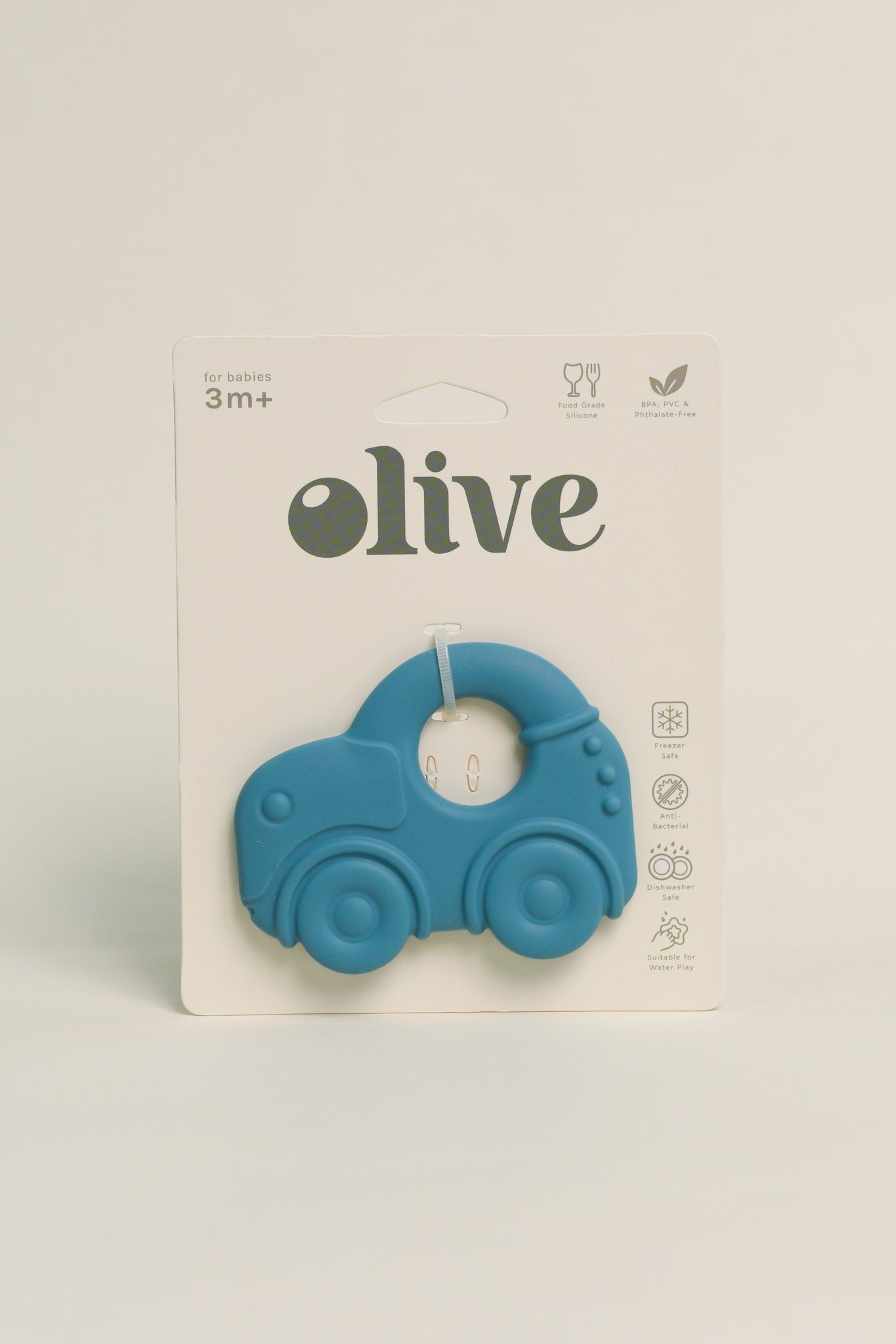 Olive Teal Car Teething Toy | The Elly Store 