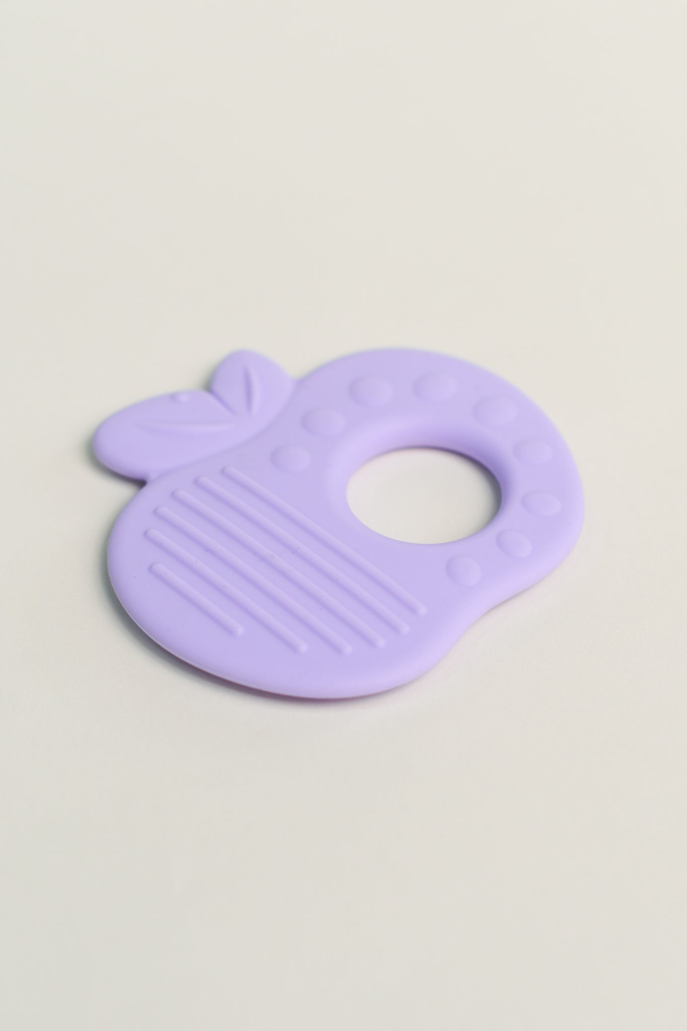 Olive Silicone Toys | Lilac Apple Teething Toy