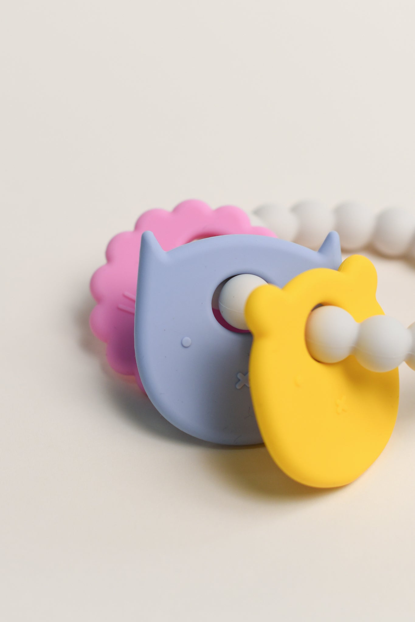 Olive Silicone Toys | Kitty & Friends Teething Ring