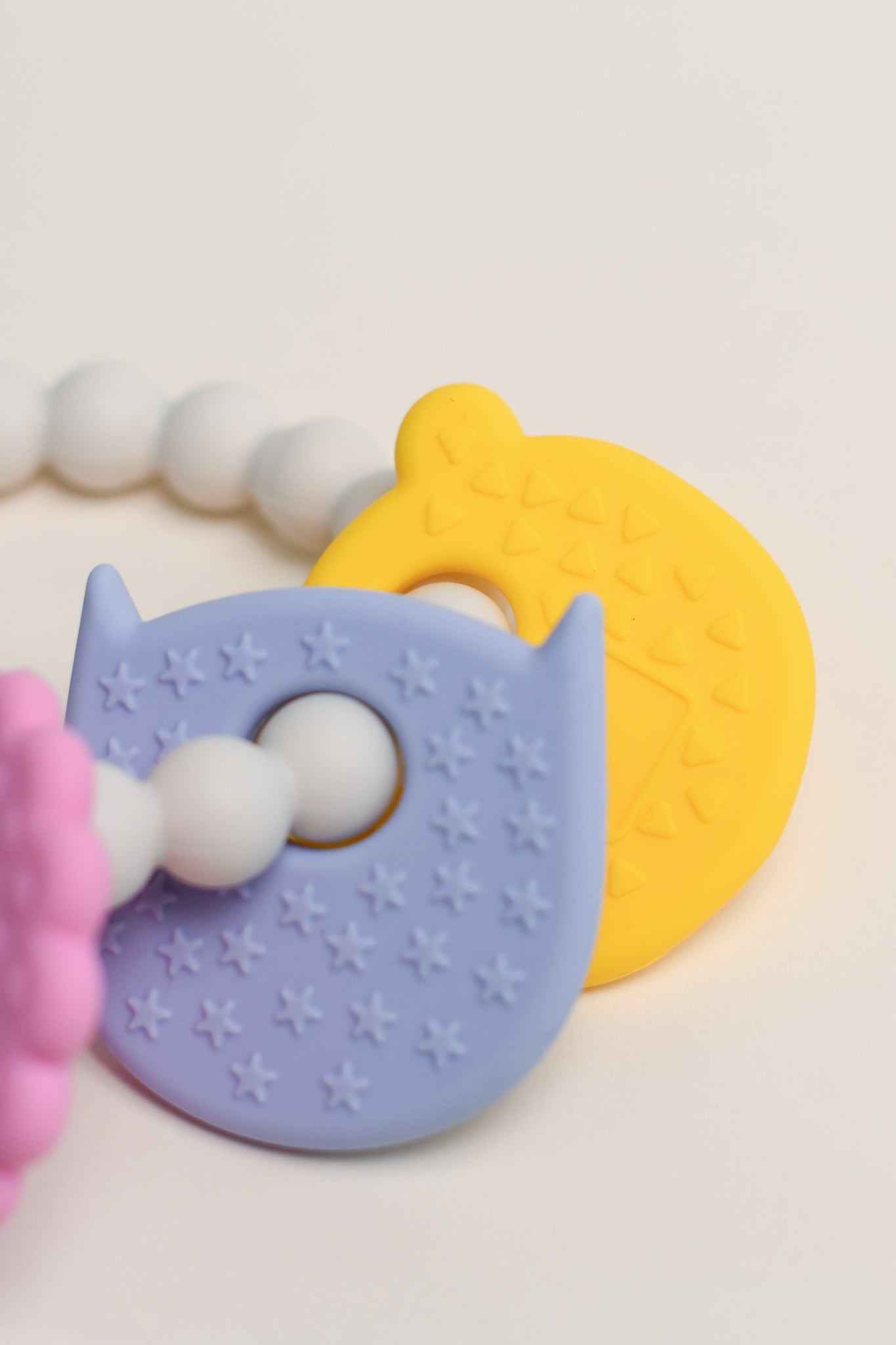 Olive Silicone Toys | Kitty & Friends Teething Ring