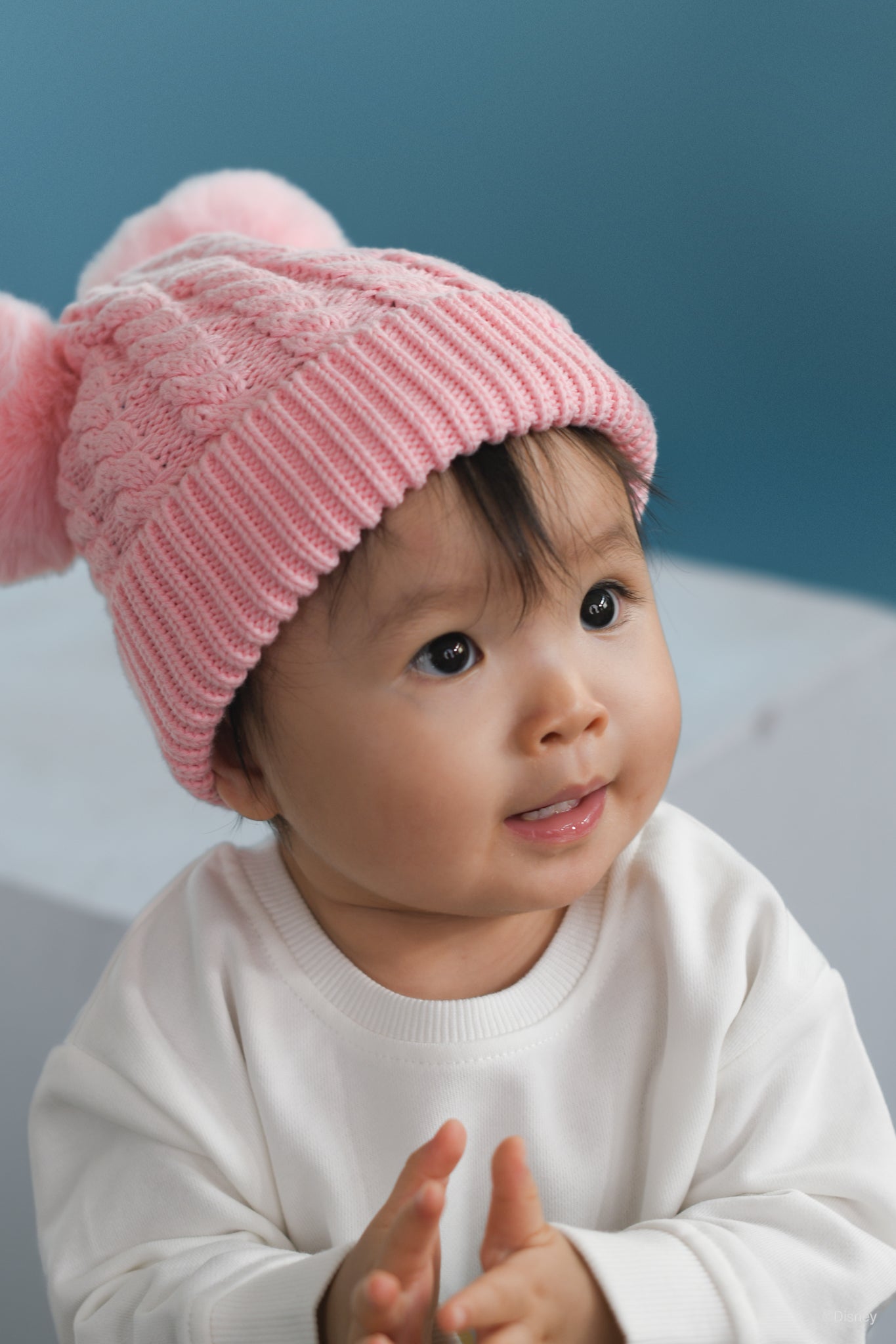 Double-Pom Beanie - Pink