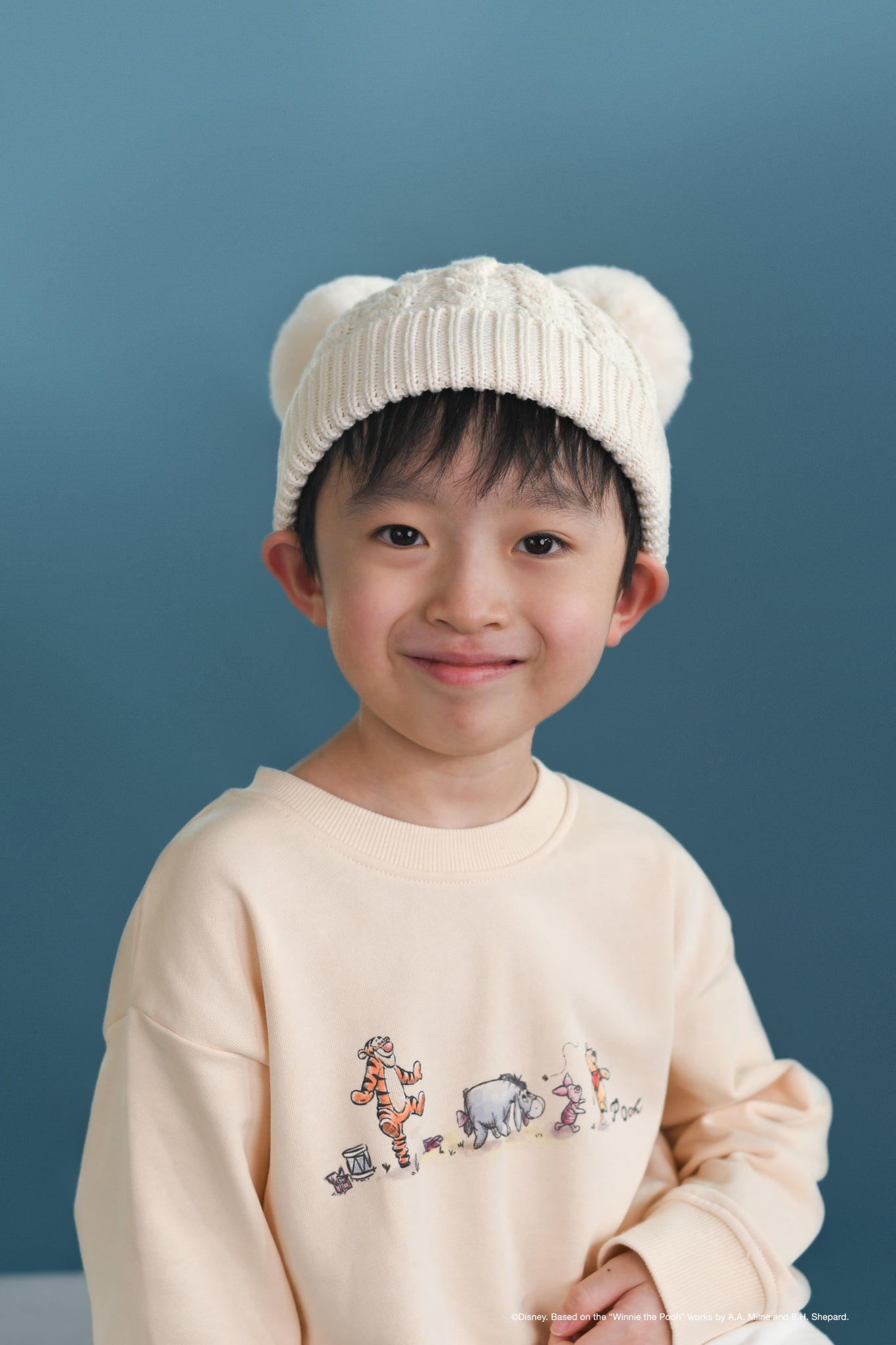 Double-Pom Beanie - Cream