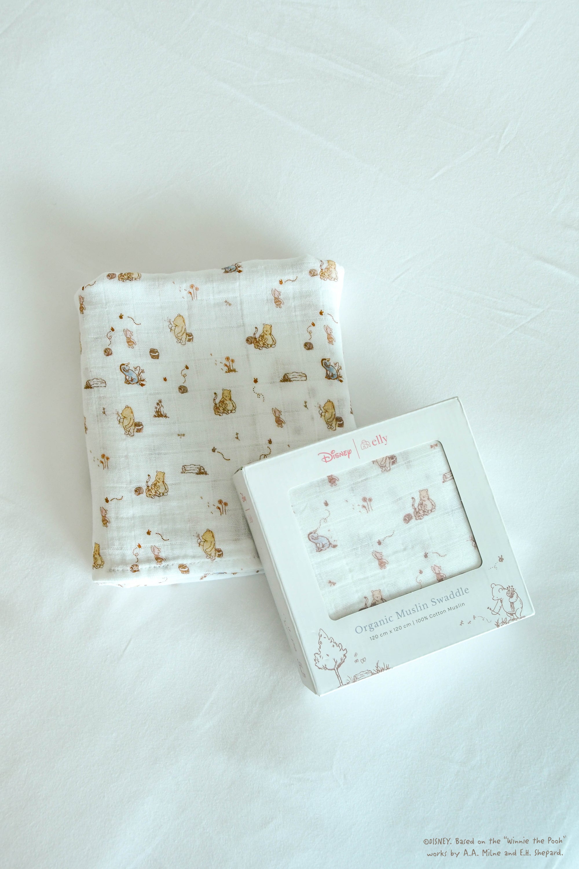 Organic Cotton Swaddle - Dandelion Pooh