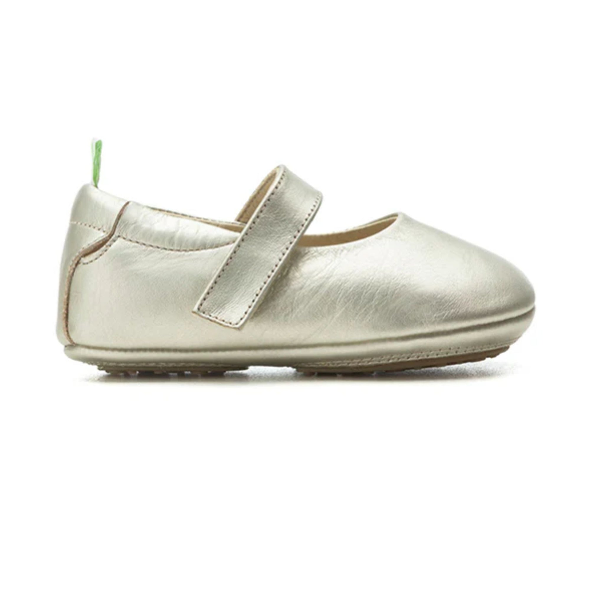 Tip Toey Joey Dolly Mary Janes - White Gold