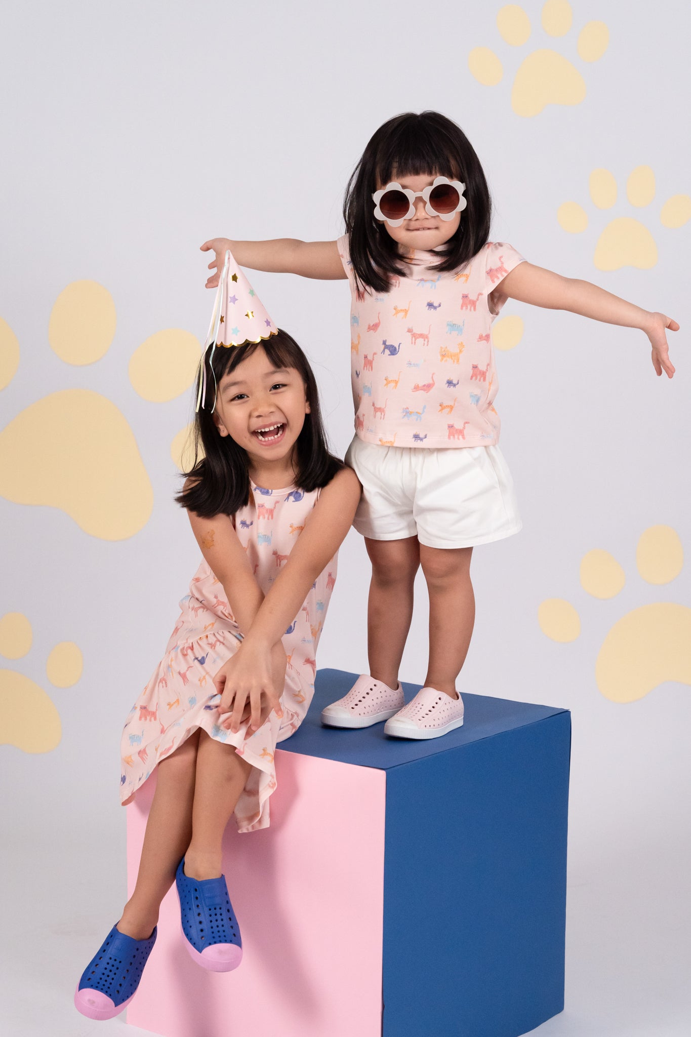 Riley Tee - Kitty Party & Sleeveless Dress - Kitty Party