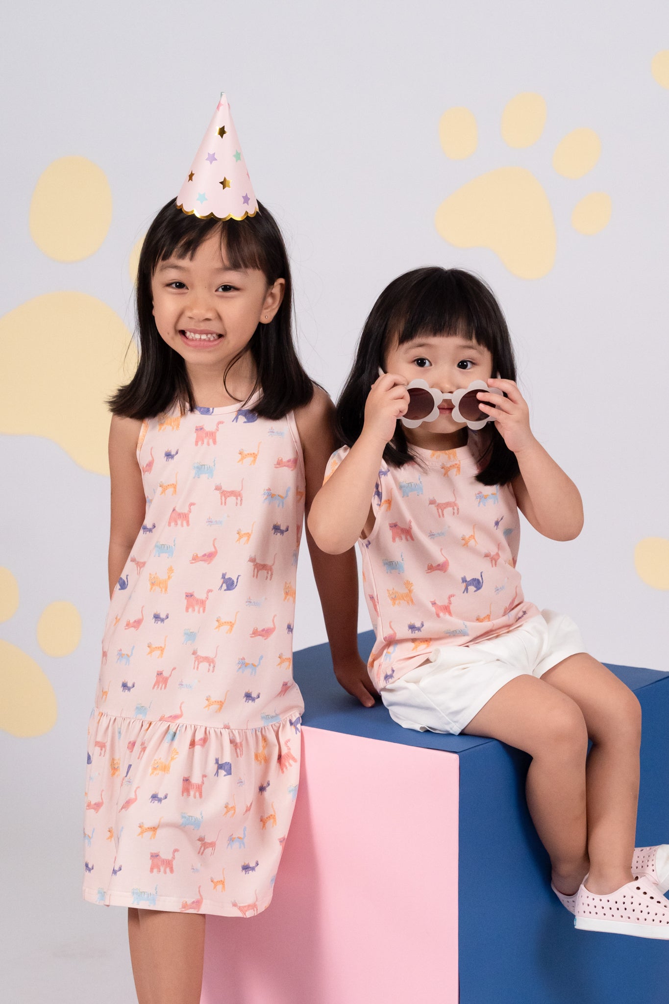 Riley Tee - Kitty Party & Sleeveless Dress - Kitty Party