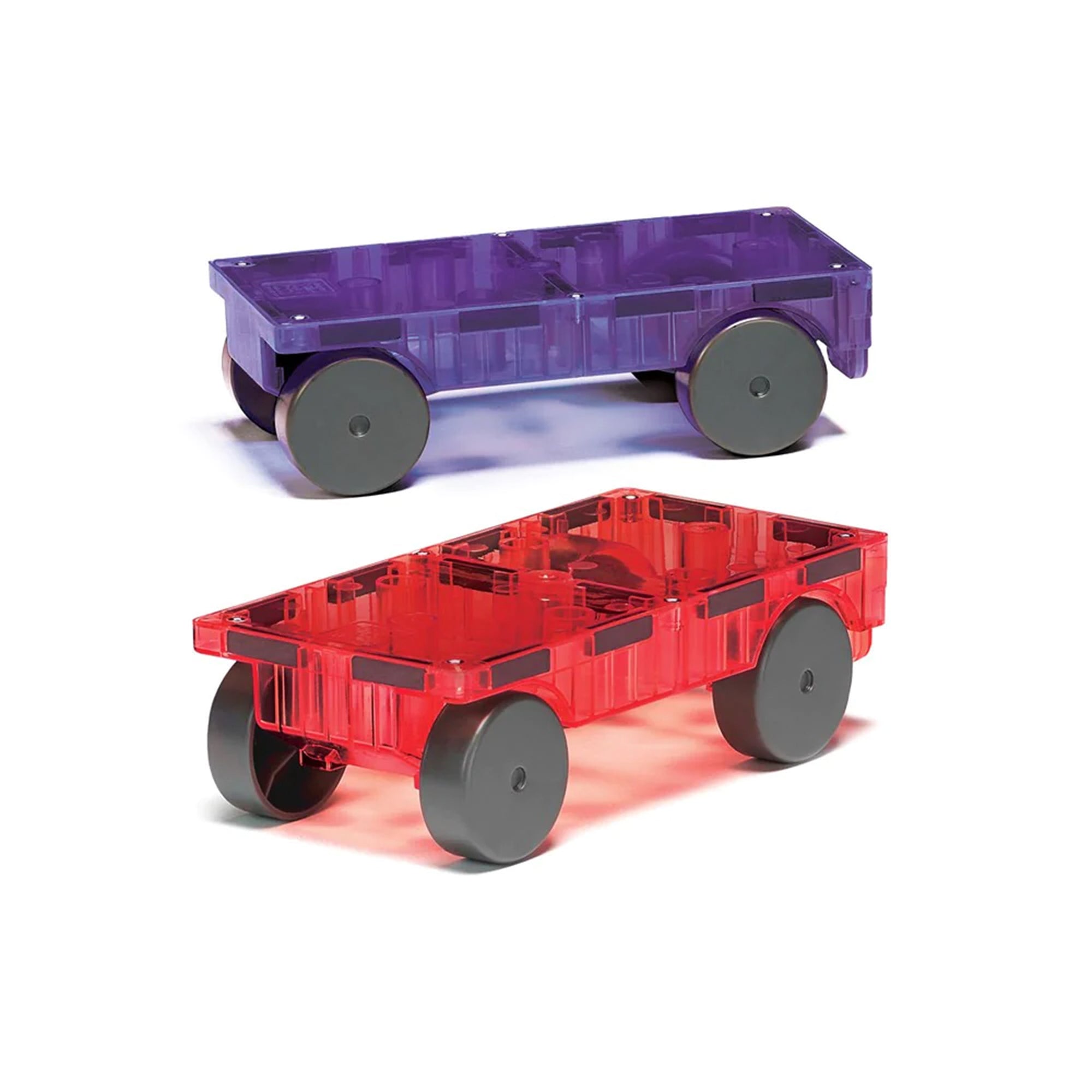 Magna-Tiles Cars 2-Piece Expansion Pack - Purple & Red | The Elly Store