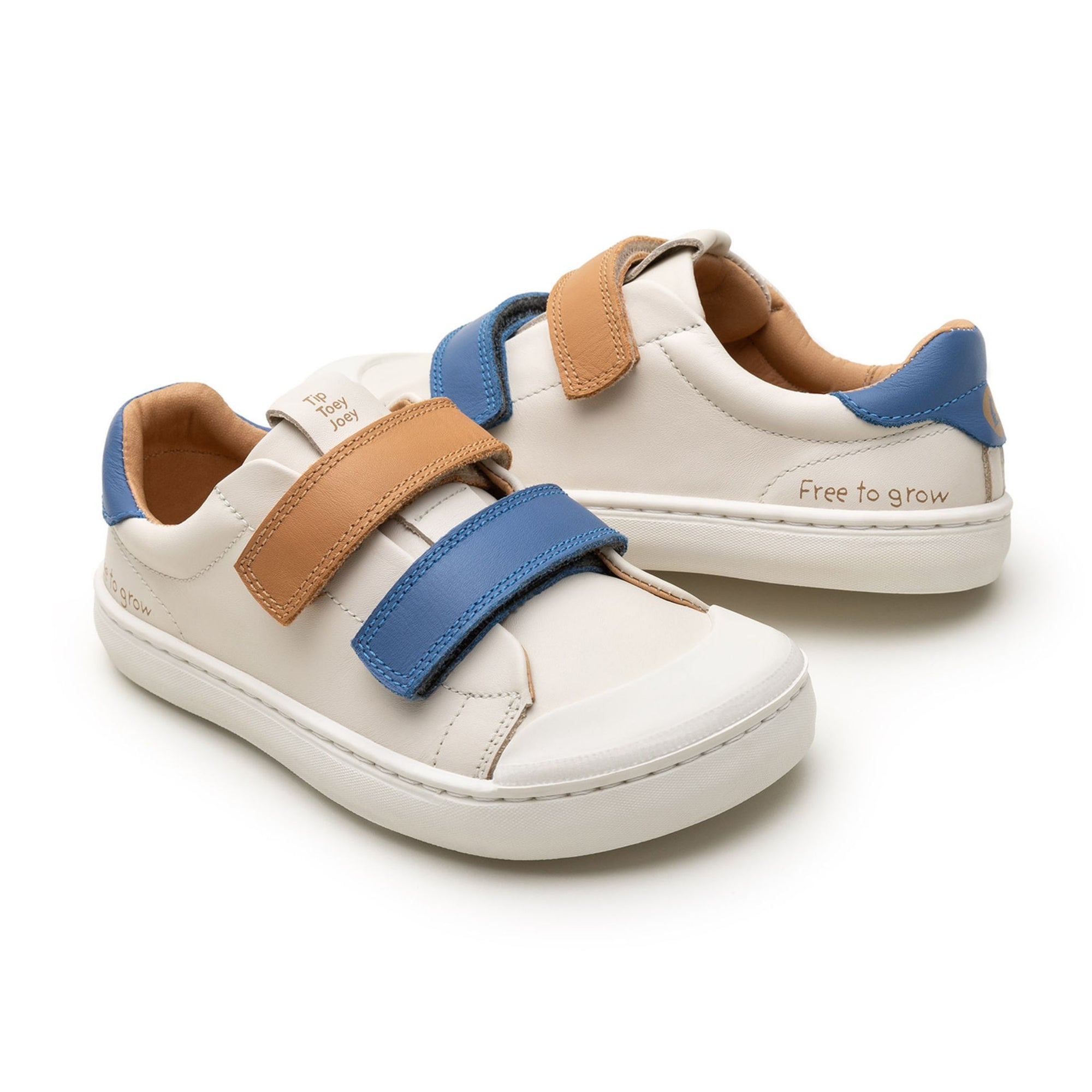 Tip Toey Joey Ramp Play Sneakers - Tapioca / Blue Tang / Hay (Kids) | The Elly Store