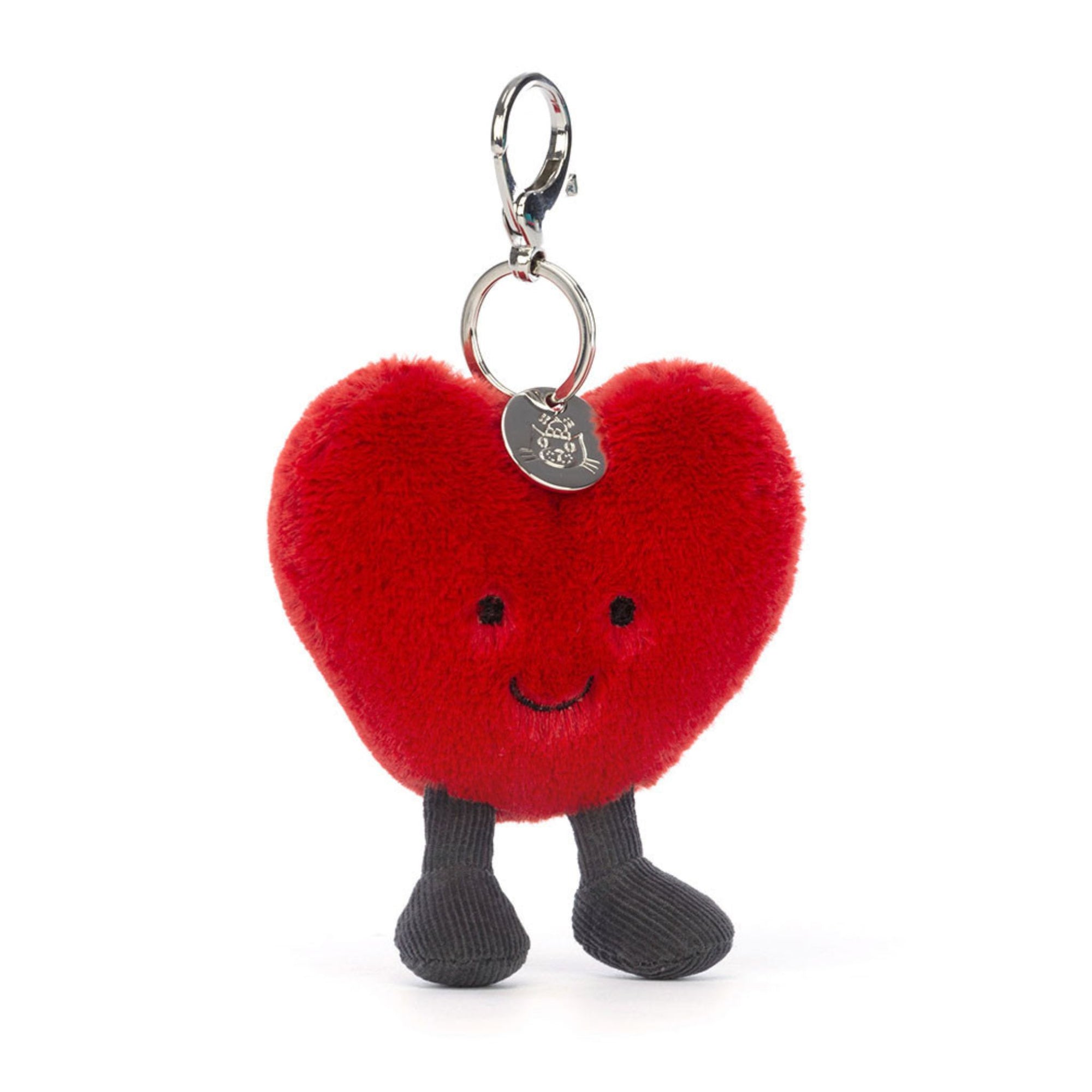 Jellycat Amuseable Heart Bag Charm (Red) | The Elly Store 