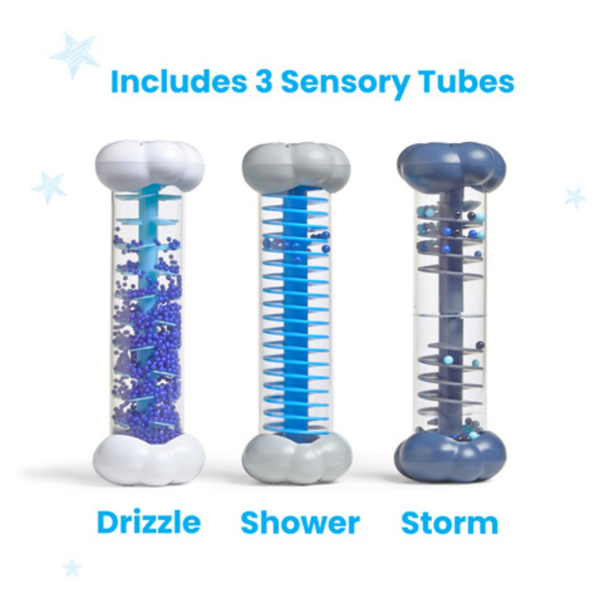 hand2mind Sounds of Rain Sensory Tubes | The Elly Store 