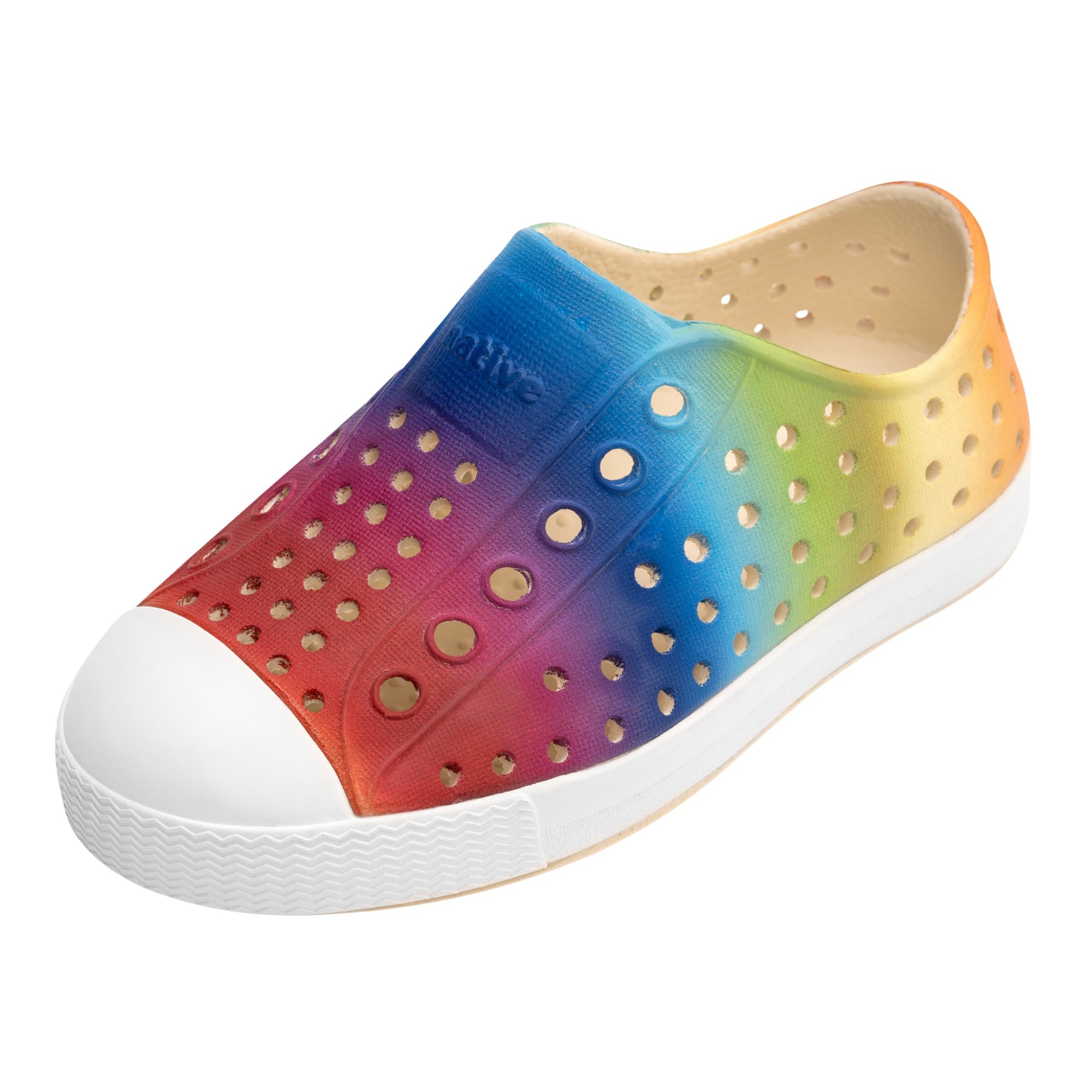 Native Jefferson Print Bone White / Shell White / Rainbow Gradient | The Elly Store 