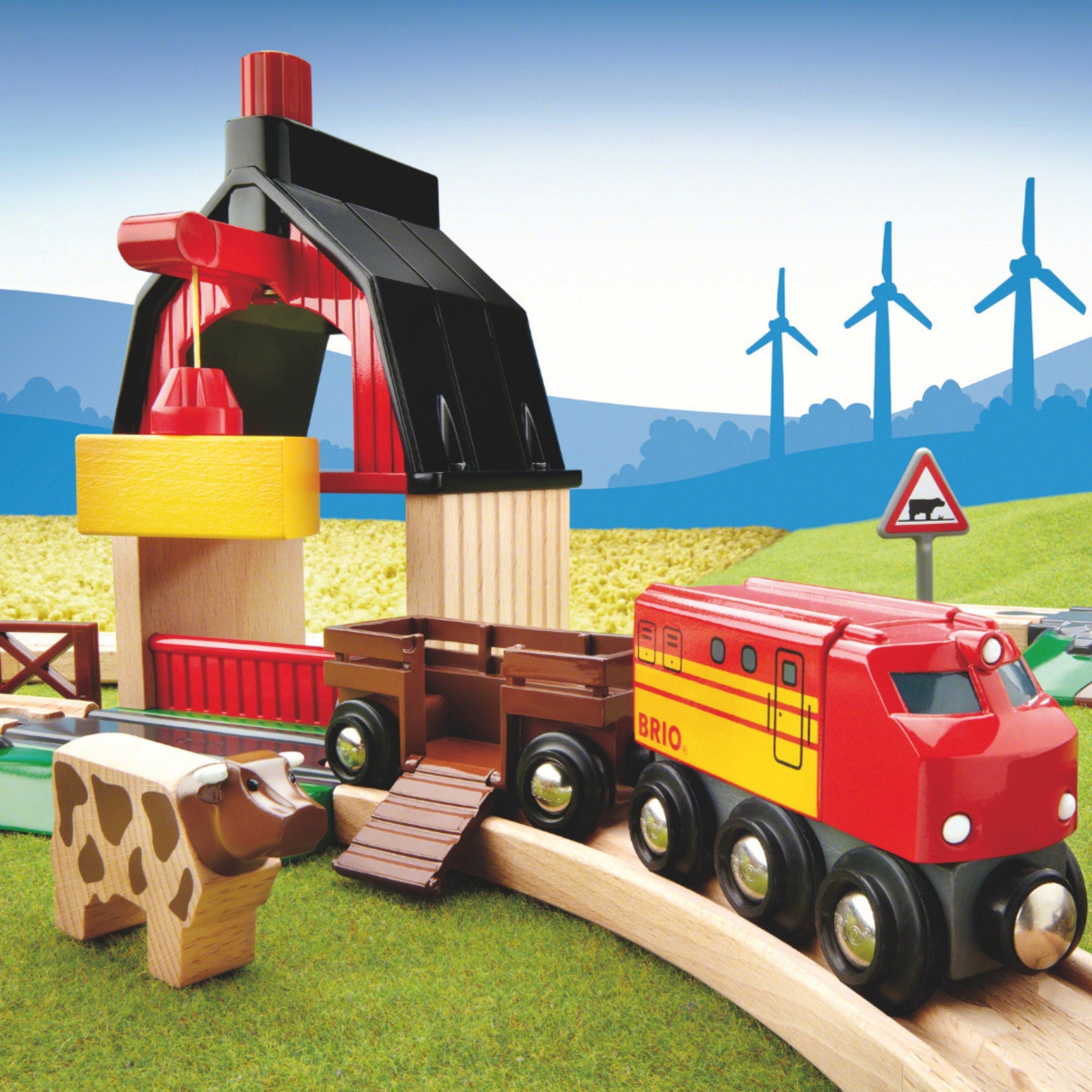 BRIO Farm Railway Set | The Elly Store