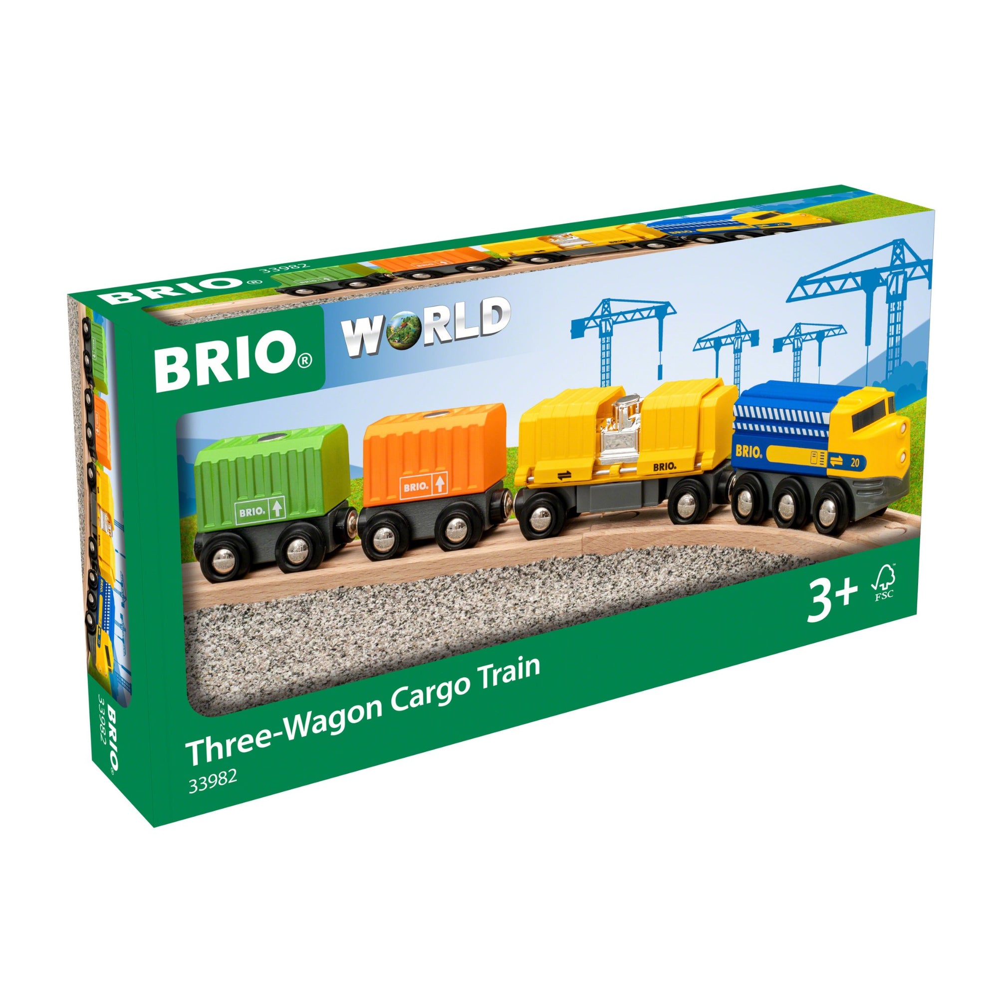 BRIO Three-Wagon Cargo Train | The Elly Store