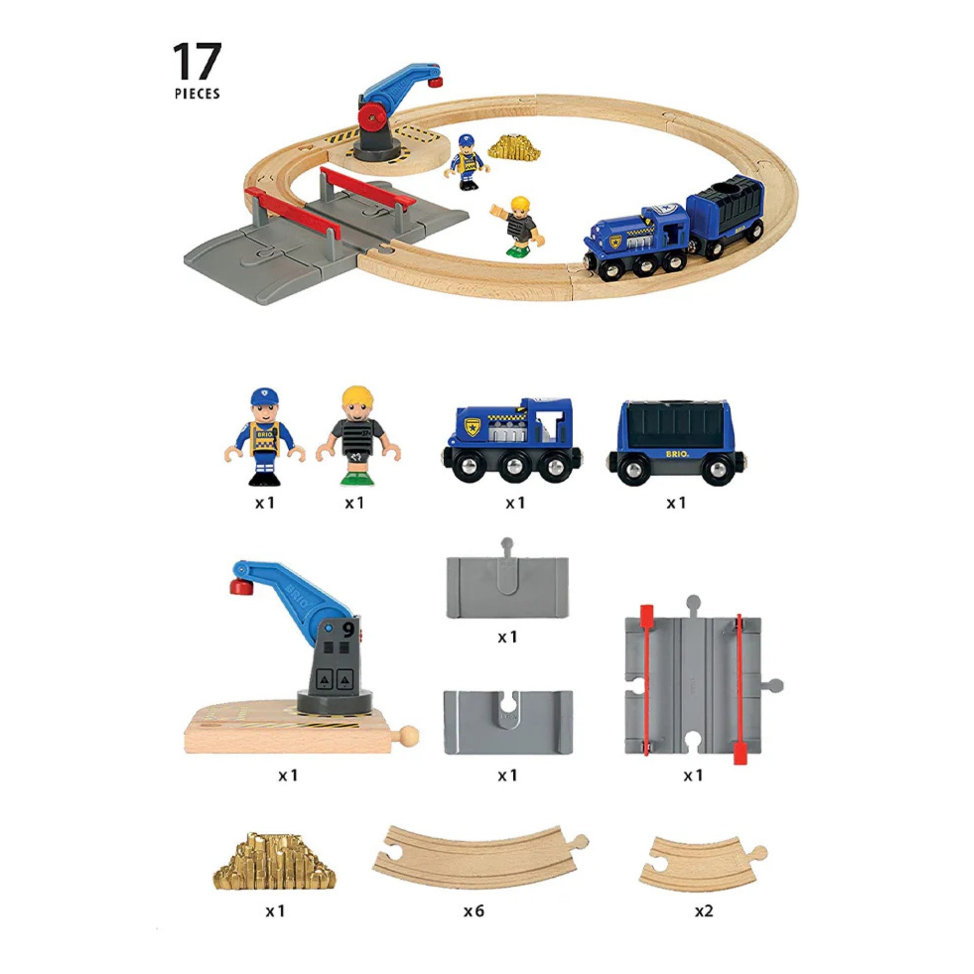 BRIO Police Transport Set | The Elly Store