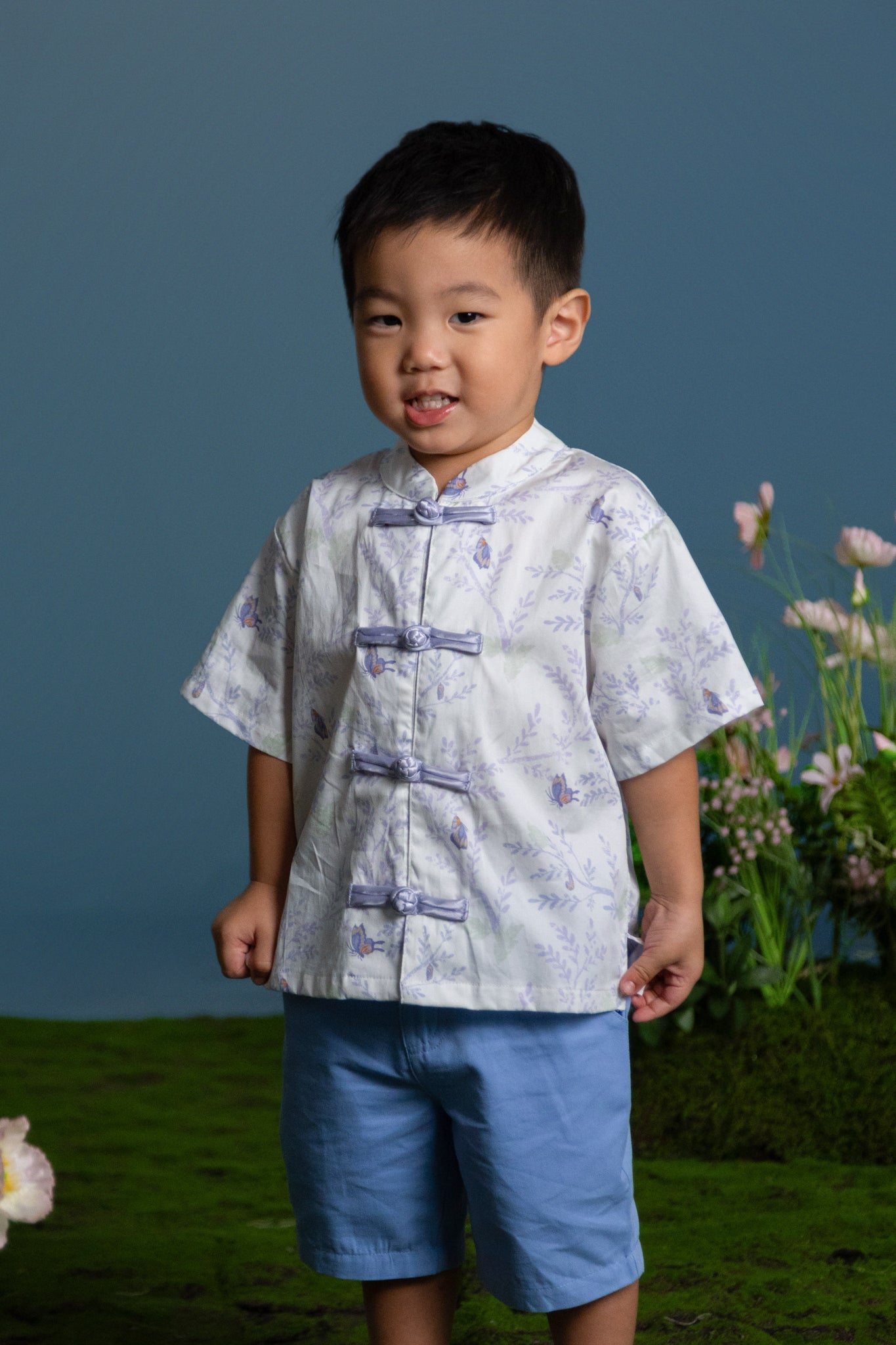 Tang Shirt - Blue Flutter Spring