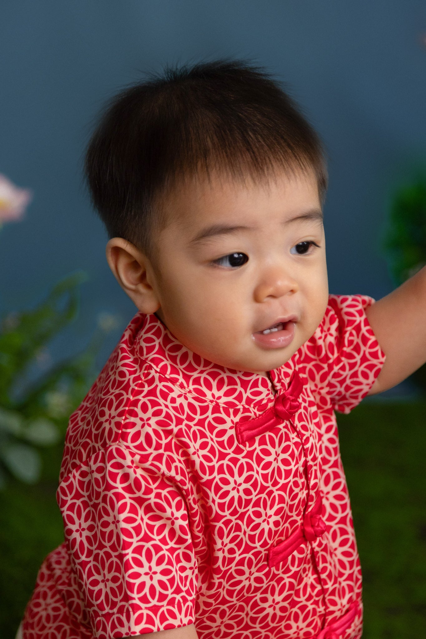 Tang Shirt - Red Honeycomb Tiles