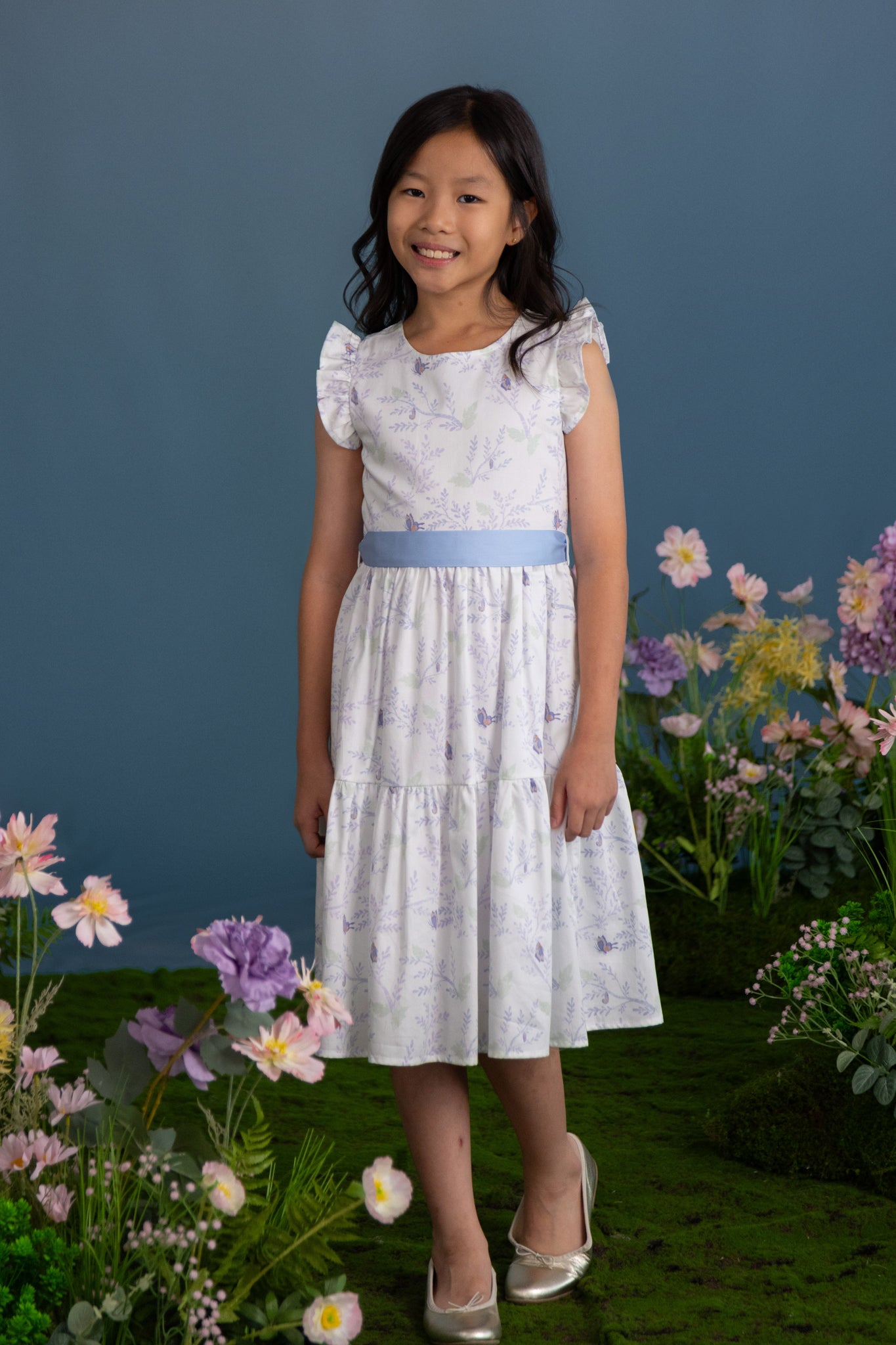 Blair Dress - Blue Flutter Spring