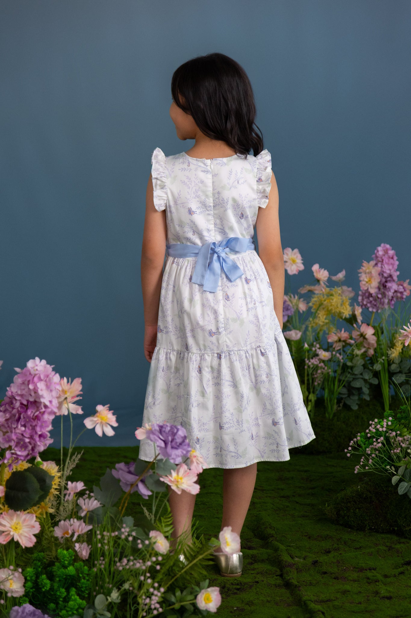 Blair Dress - Blue Flutter Spring