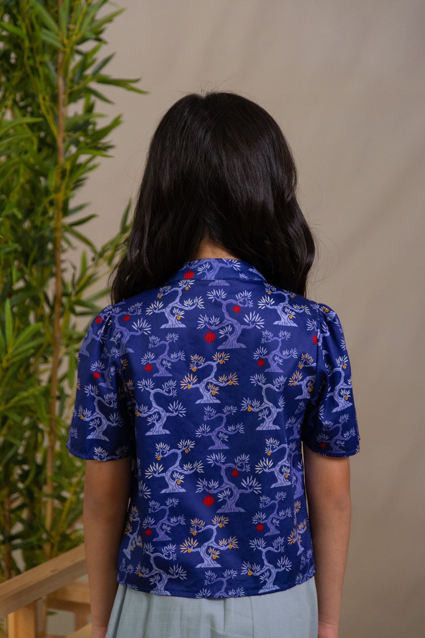 Ashley Top - Navy Lucky Bonsai