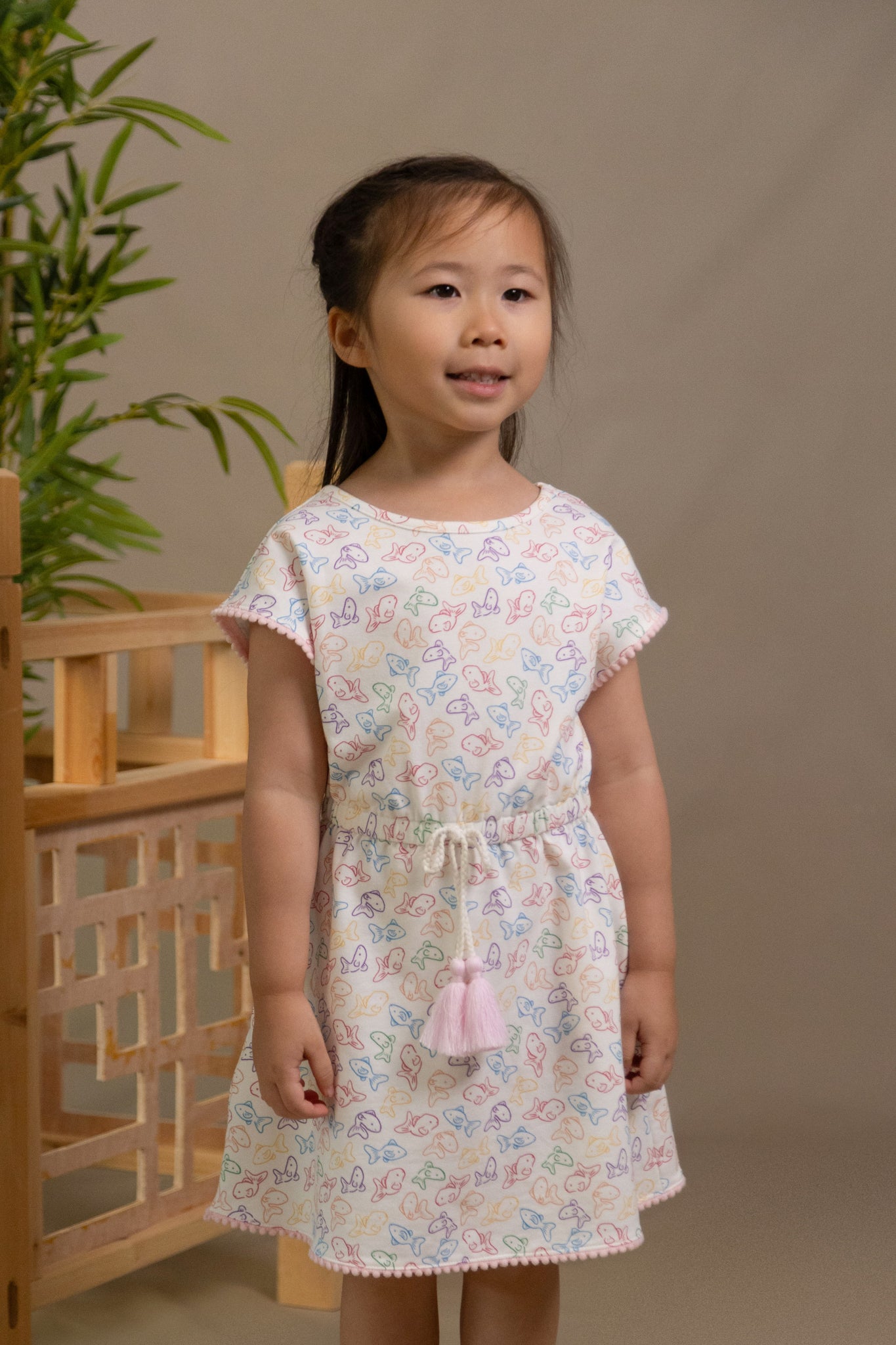 Hayley Dress - Rainbow Fish