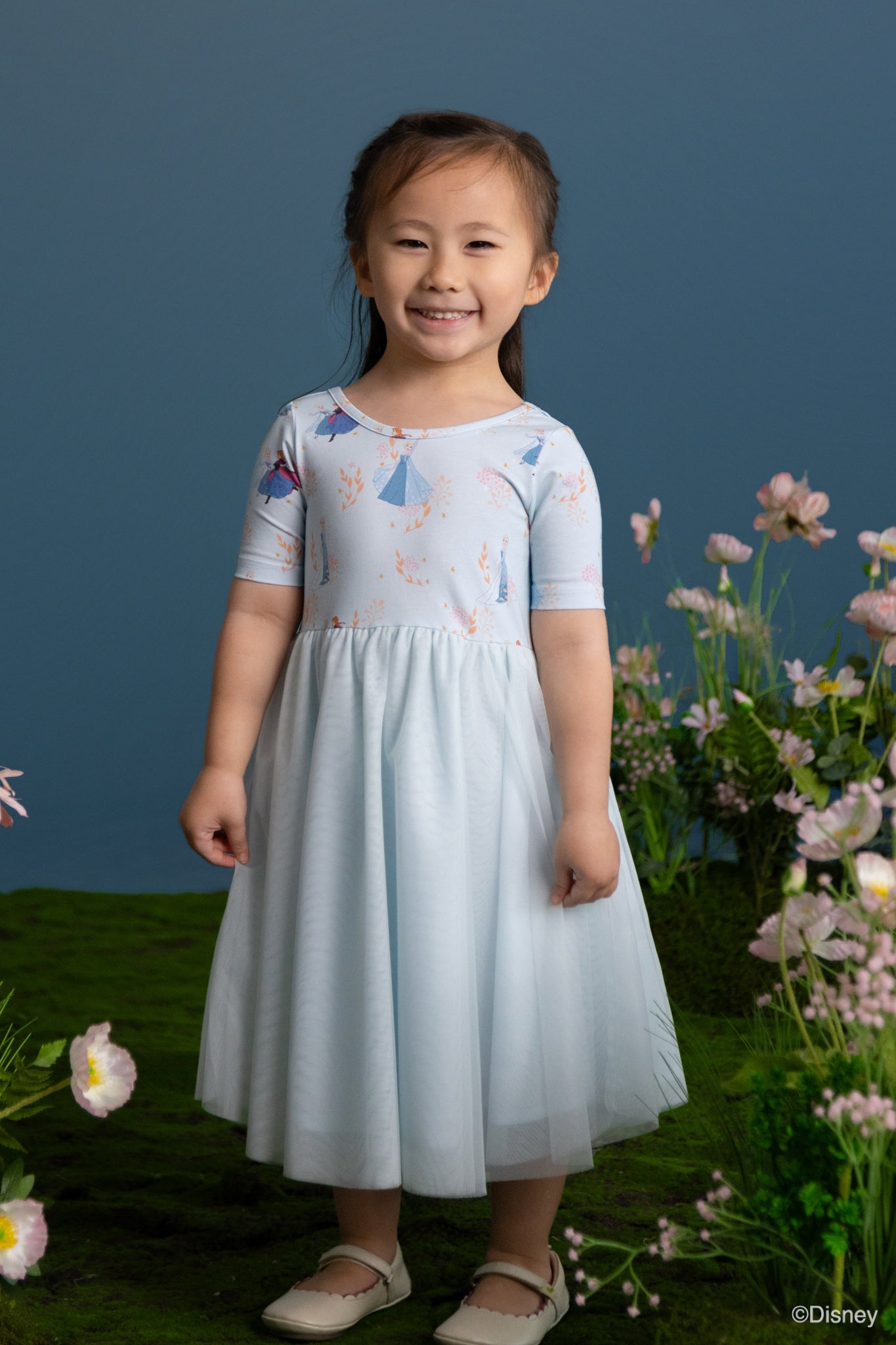 Lyla Dress - Turquoise Garden Elsa