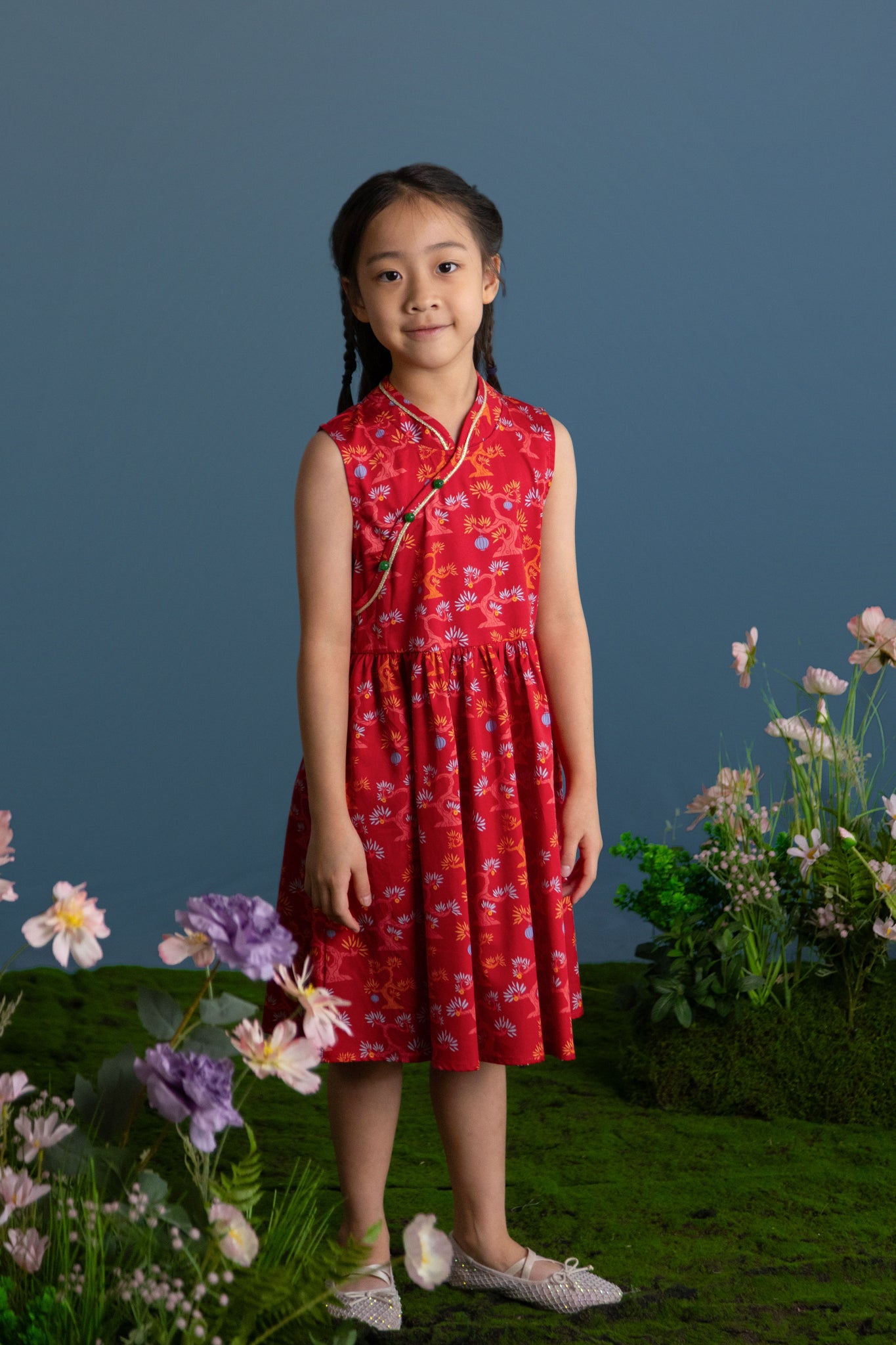 Luna Cheongsam - Red Lucky Bonsai