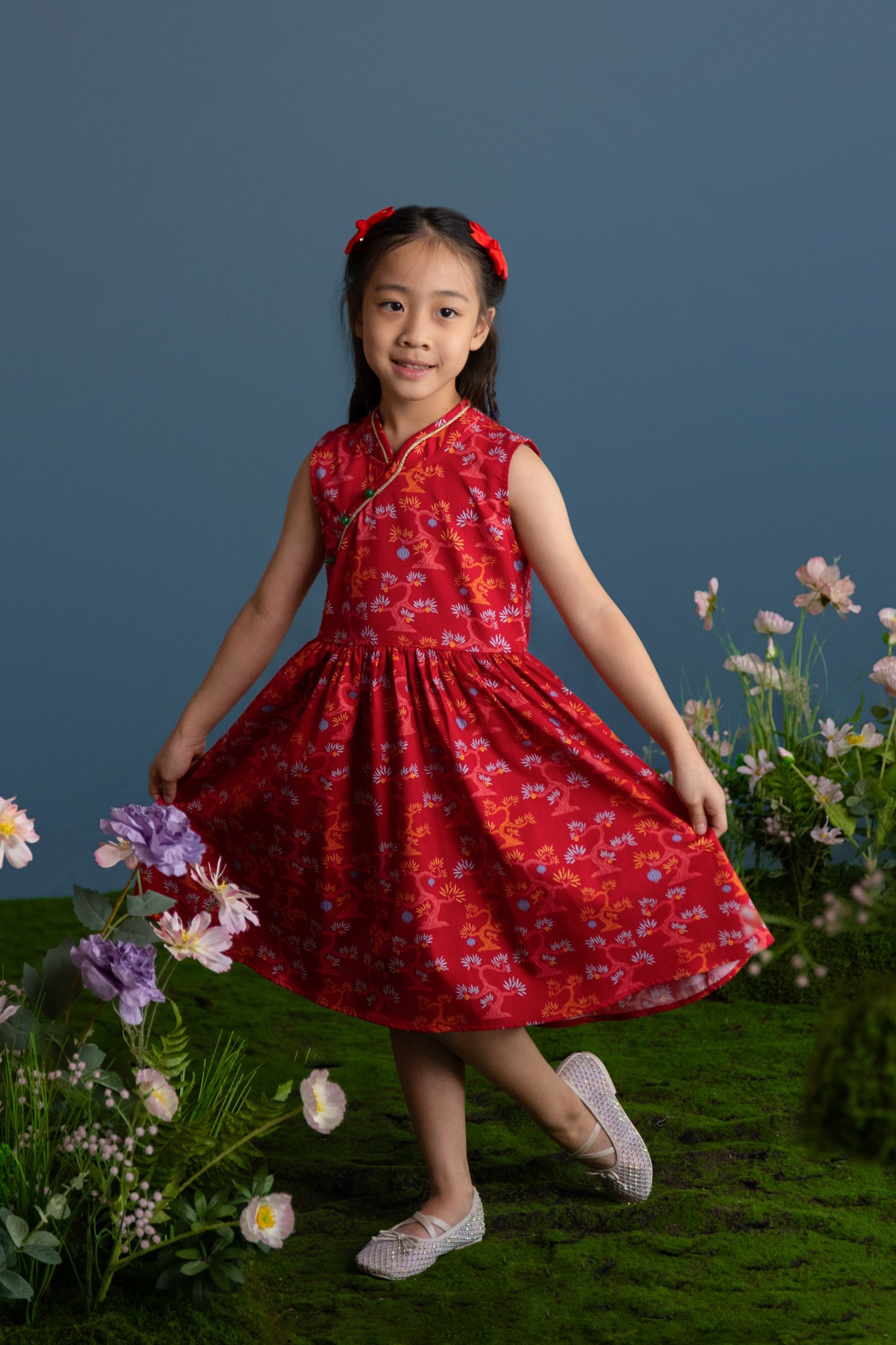 Luna Cheongsam - Red Lucky Bonsai