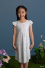 Girls' Flutter Nightgown - Blue Floral Elsa