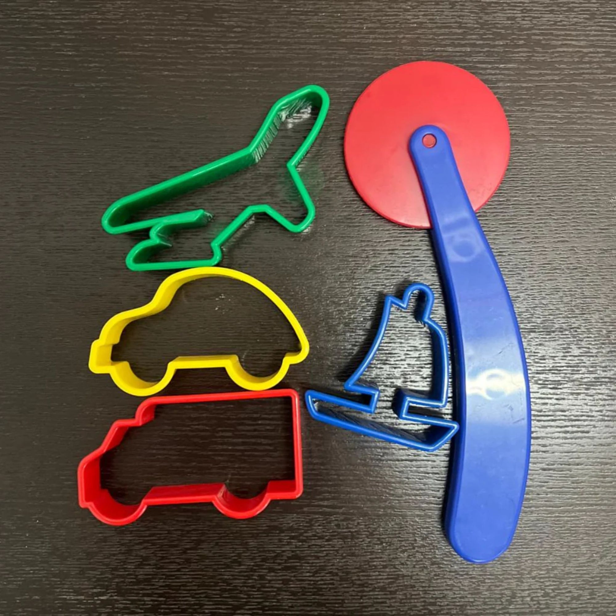 Tickle Your Senses Vehicles Playdough Cutters + Roller Cutter