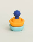 Olive | Man in Boat Bath Toy - Turquoise / Yellow | The Elly Store